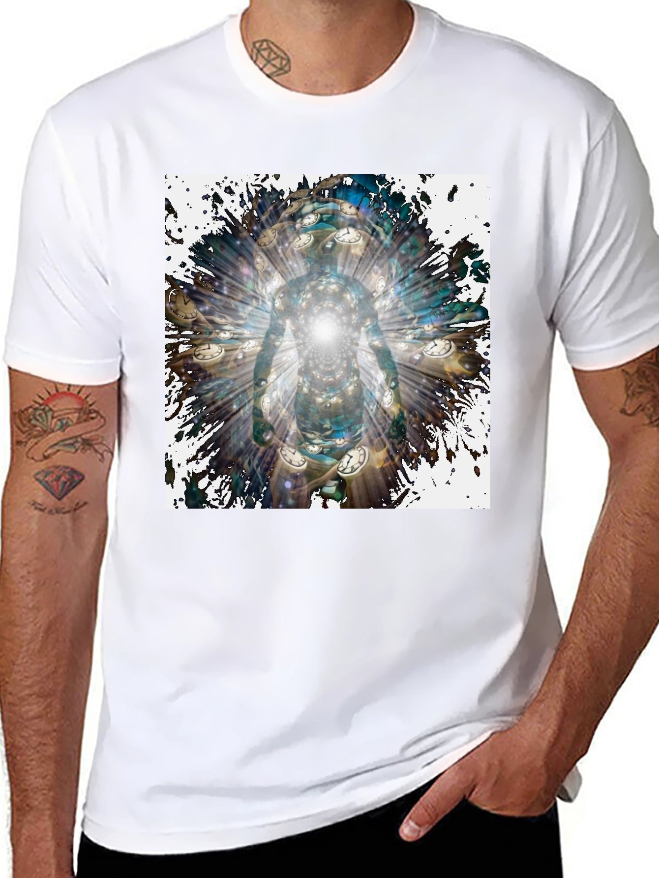 Time Traveler T-Shirt - Abstract Design