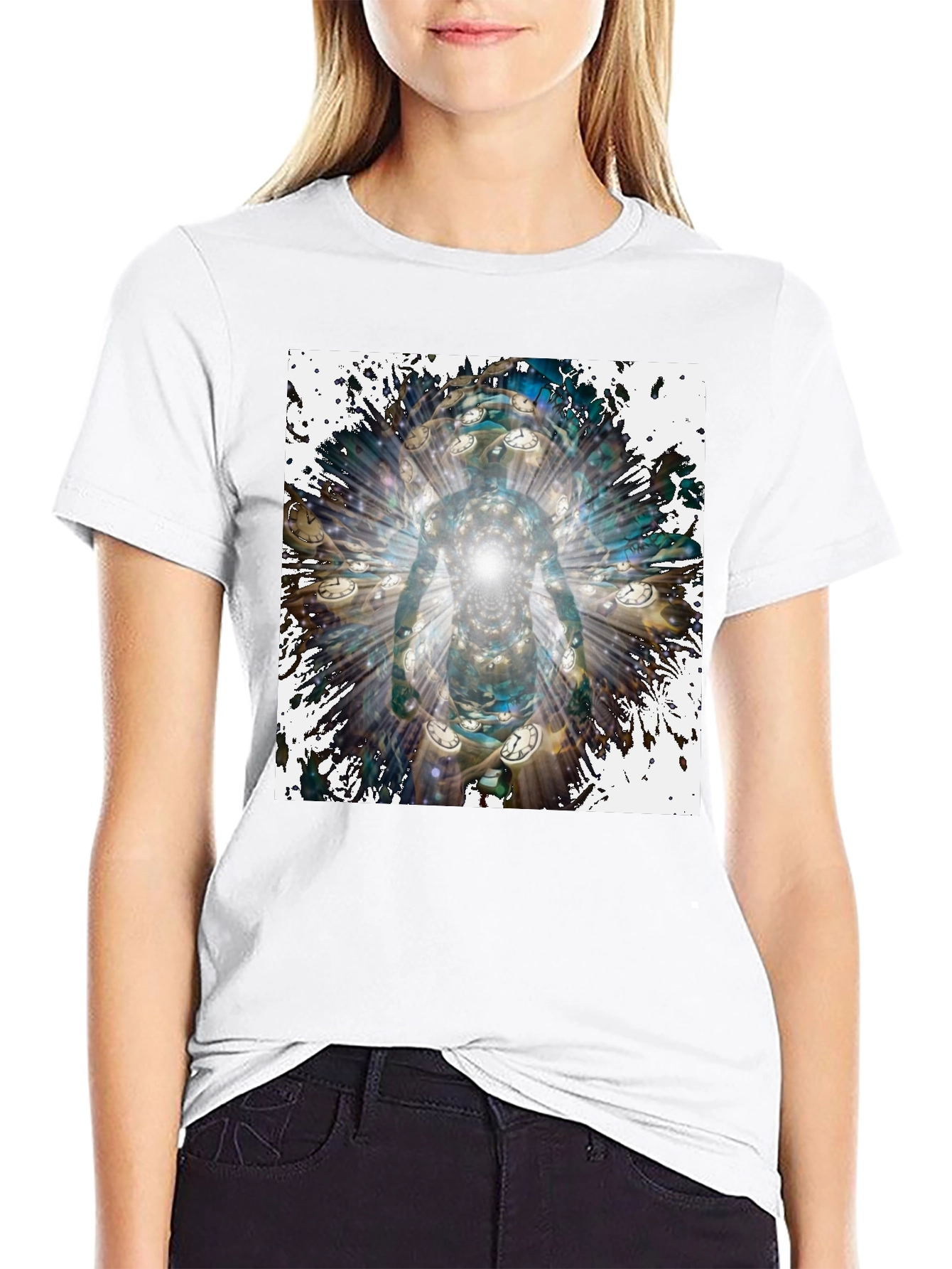 Time Traveler T-Shirt - Abstract Design