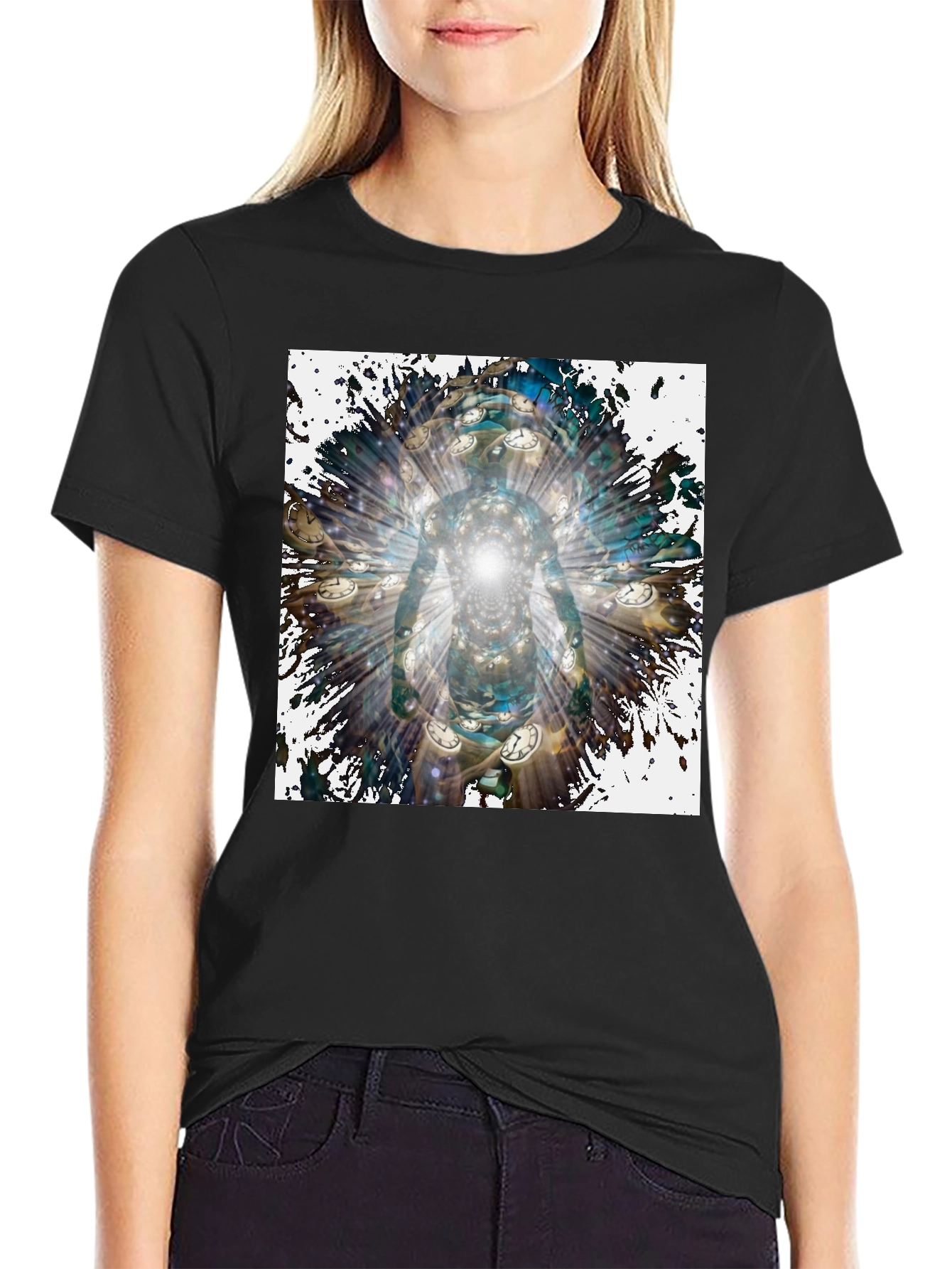Time Traveler T-Shirt - Abstract Design
