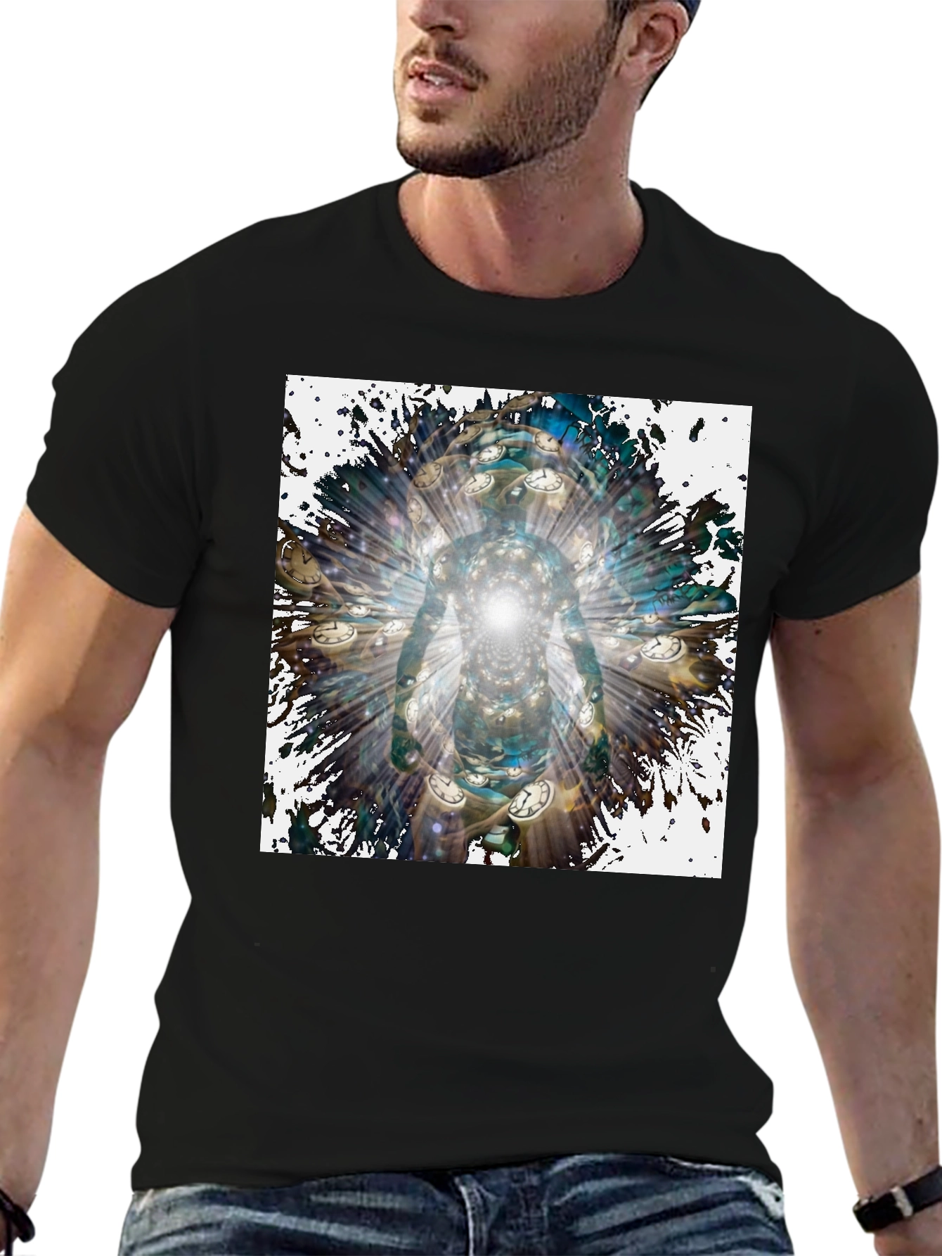 Time Traveler T-Shirt - Abstract Design
