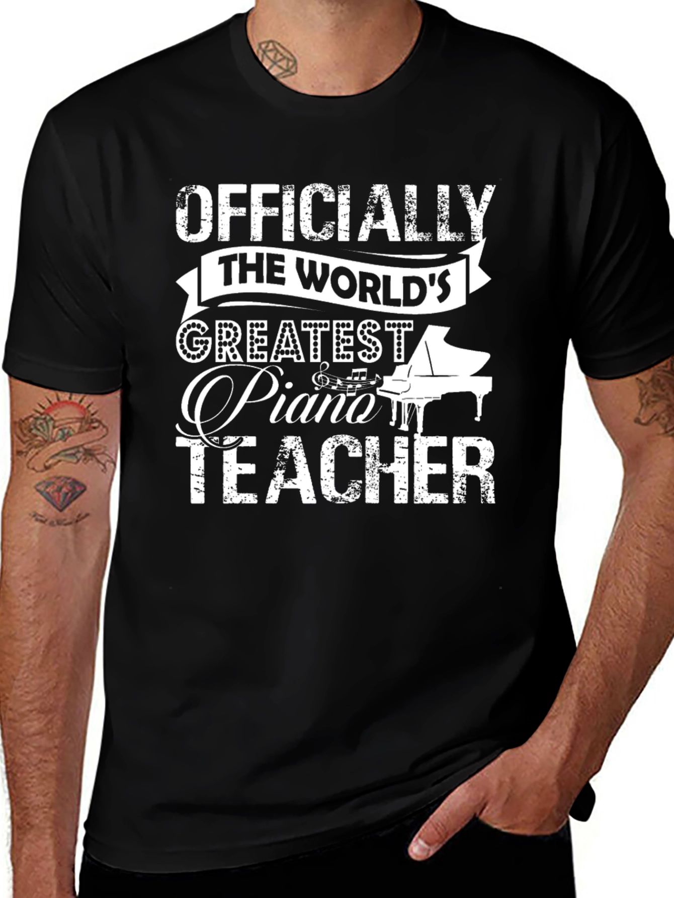 Worlds Greatest Piano Teacher T-Shirt