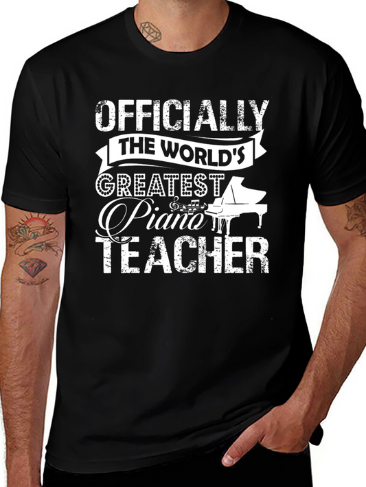 Worlds Greatest Piano Teacher T-Shirt