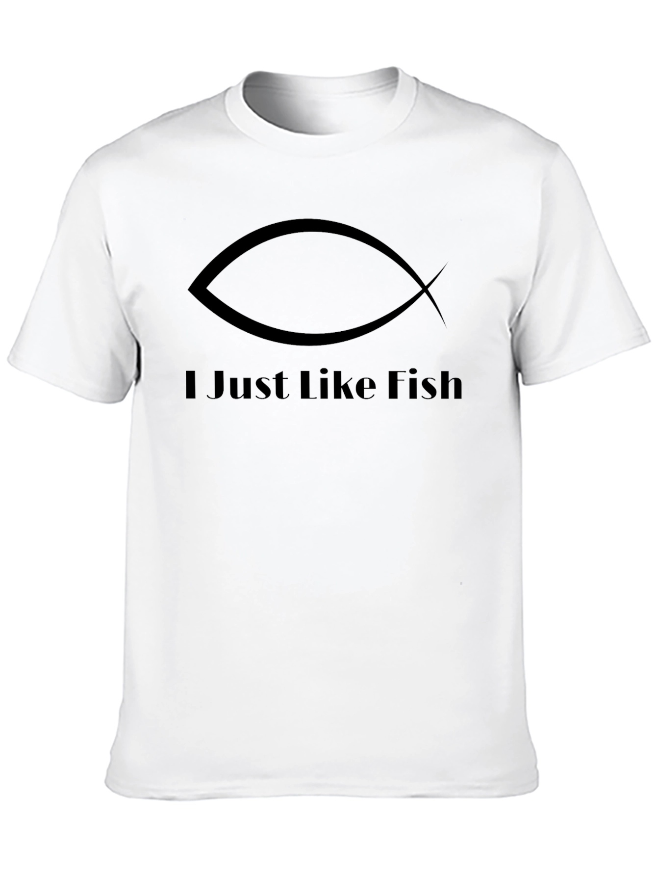 I Just Like Fish Black T-Shirt