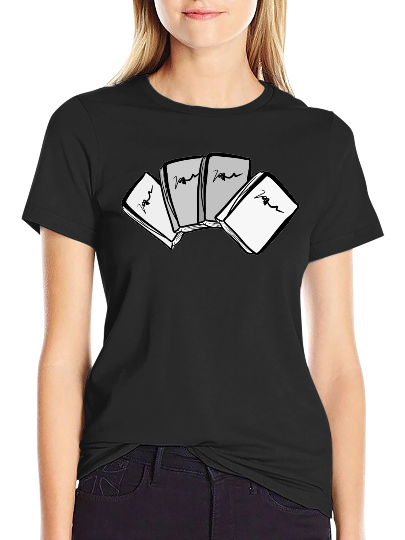 Abstract Book T-Shirt - Stylish Graphic Tee
