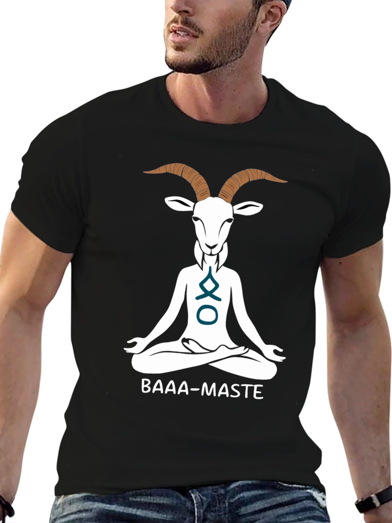 Yoga Goat Graphic Tee - BAAA-MASTE Funny Shirt