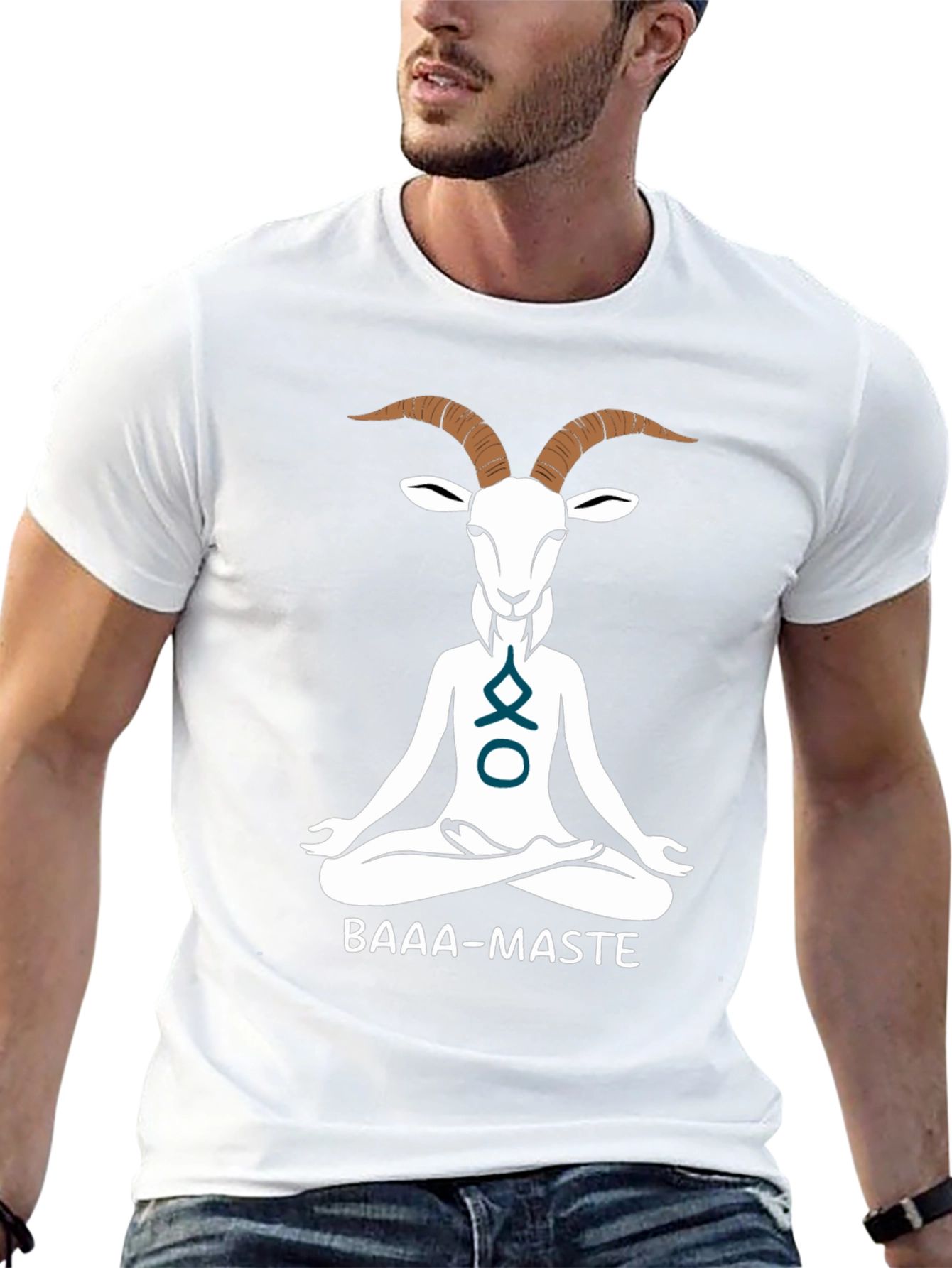 Yoga Goat Graphic Tee - BAAA-MASTE Funny Shirt