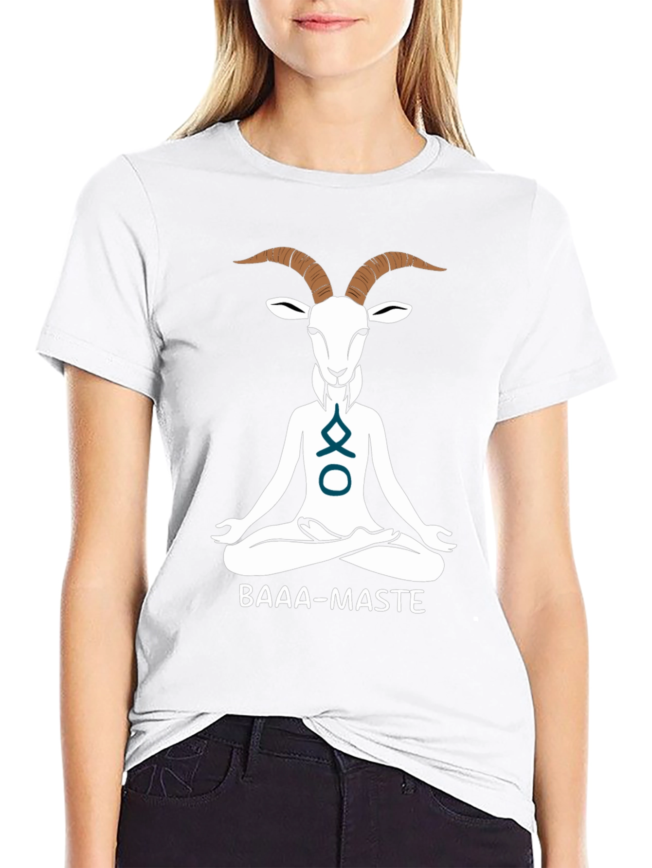 Yoga Goat Graphic Tee - BAAA-MASTE Funny Shirt
