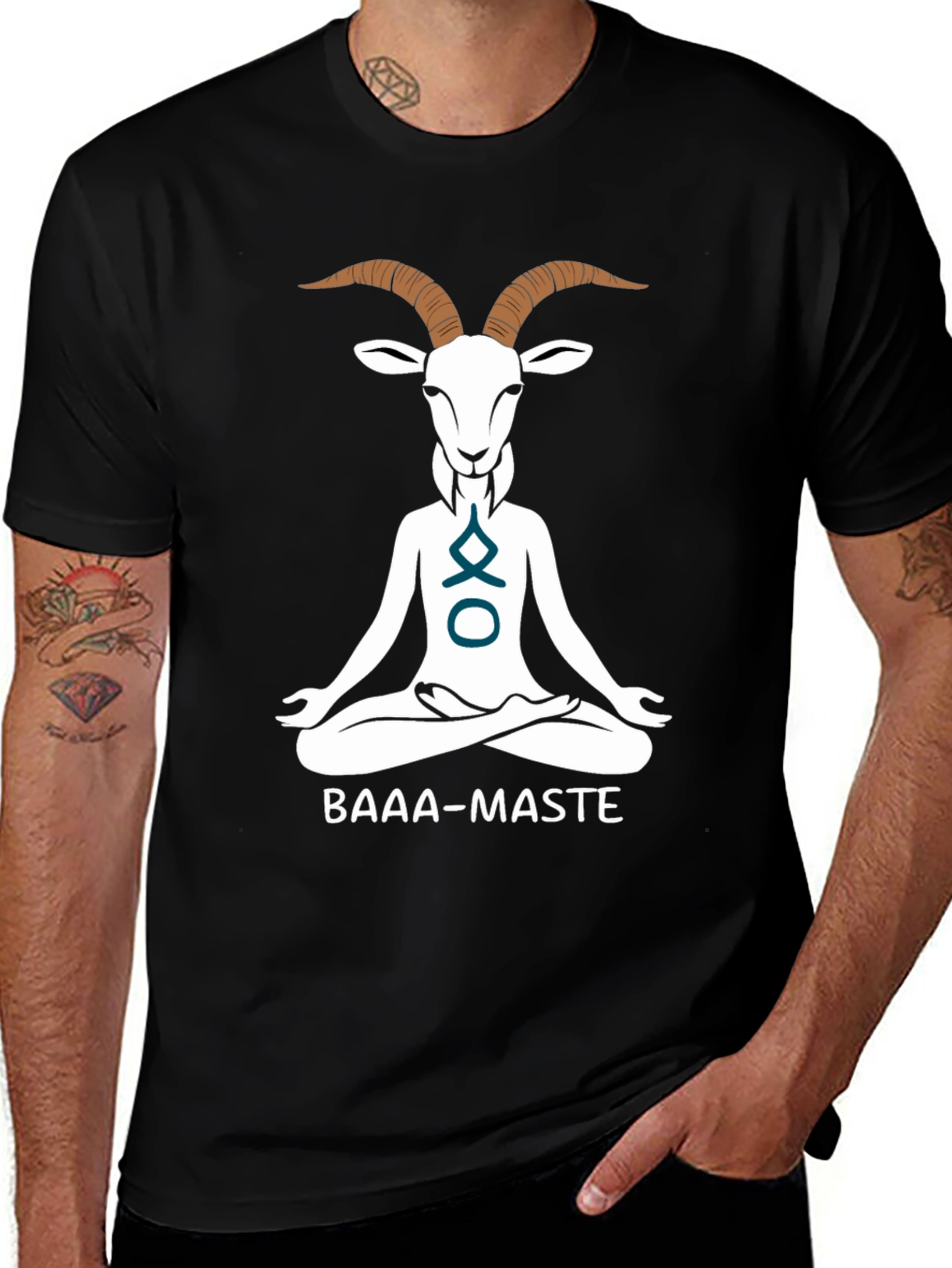 Yoga Goat Graphic Tee - BAAA-MASTE Funny Shirt