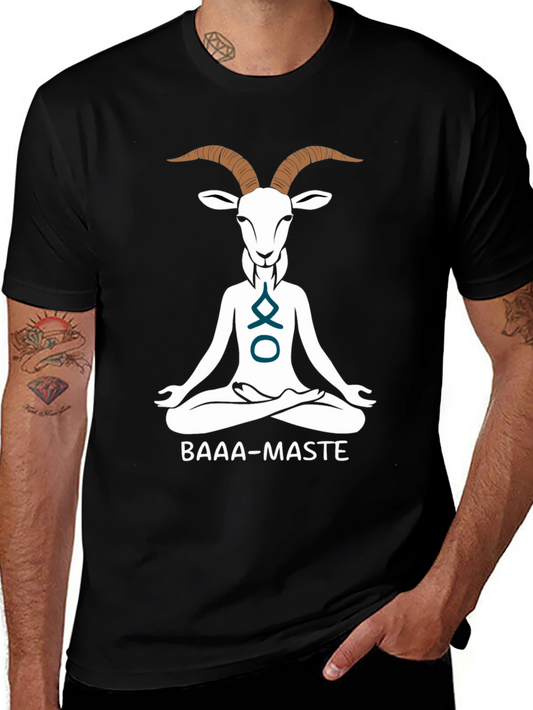 Yoga Goat Graphic Tee - BAAA-MASTE Funny Shirt