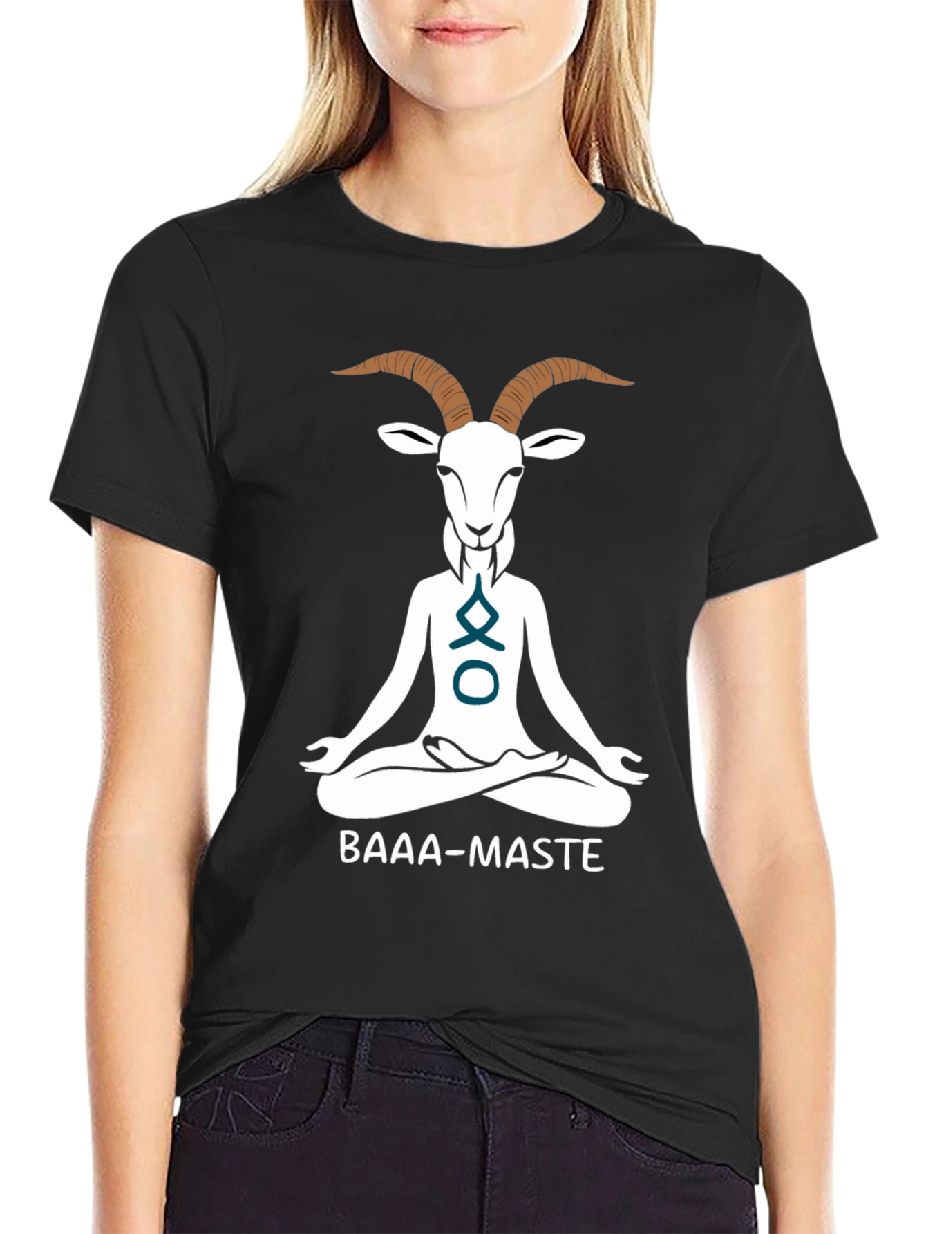 Yoga Goat Graphic Tee - BAAA-MASTE Funny Shirt