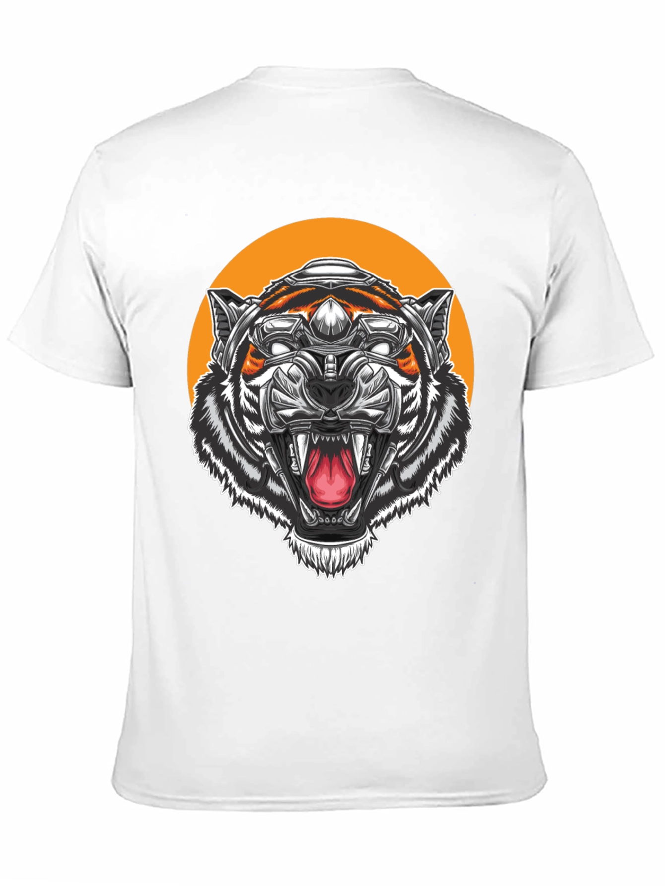 Cyber Tiger Graphic Tee - Black T-Shirt