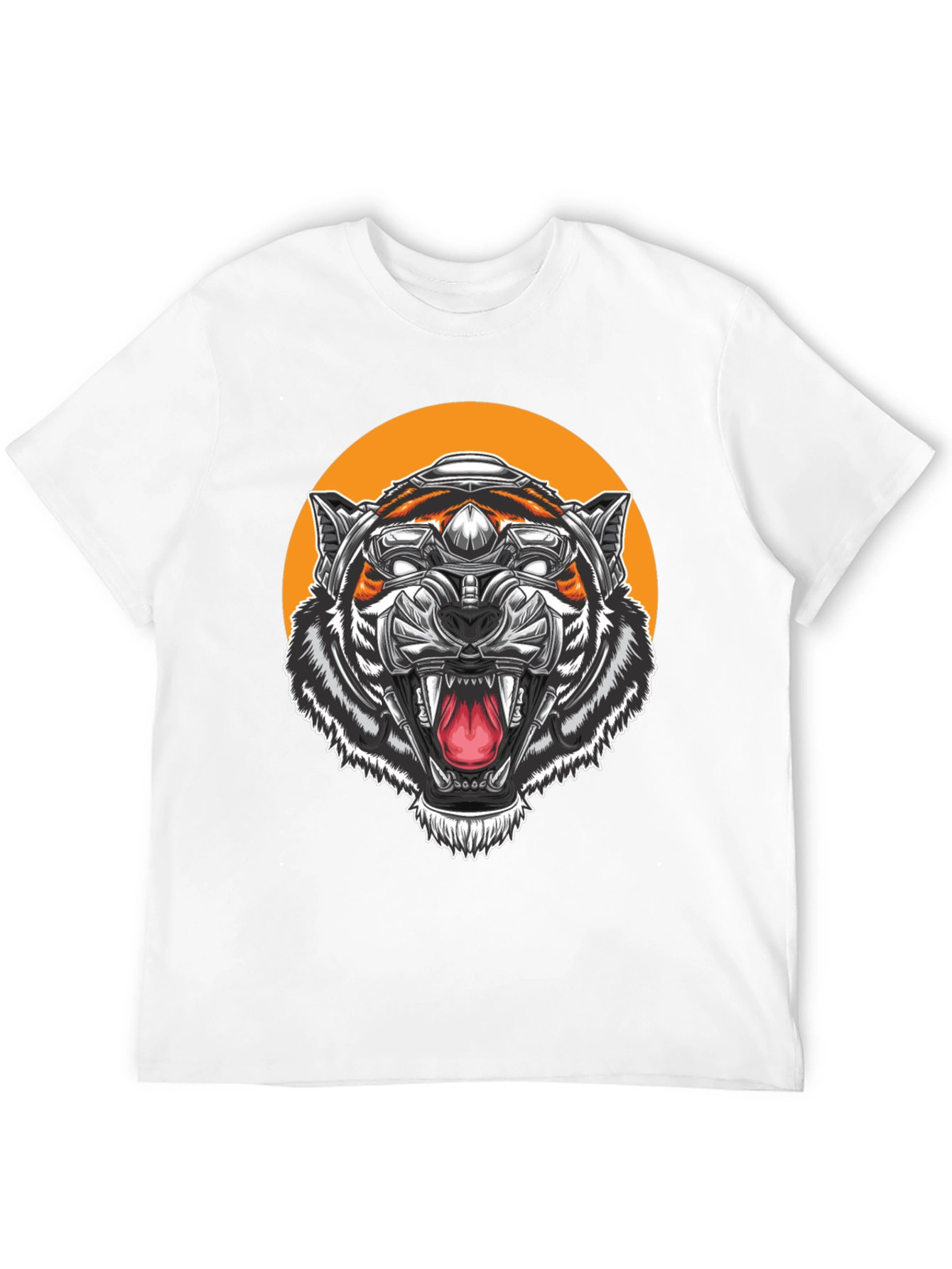 Cyber Tiger Graphic Tee - Black T-Shirt