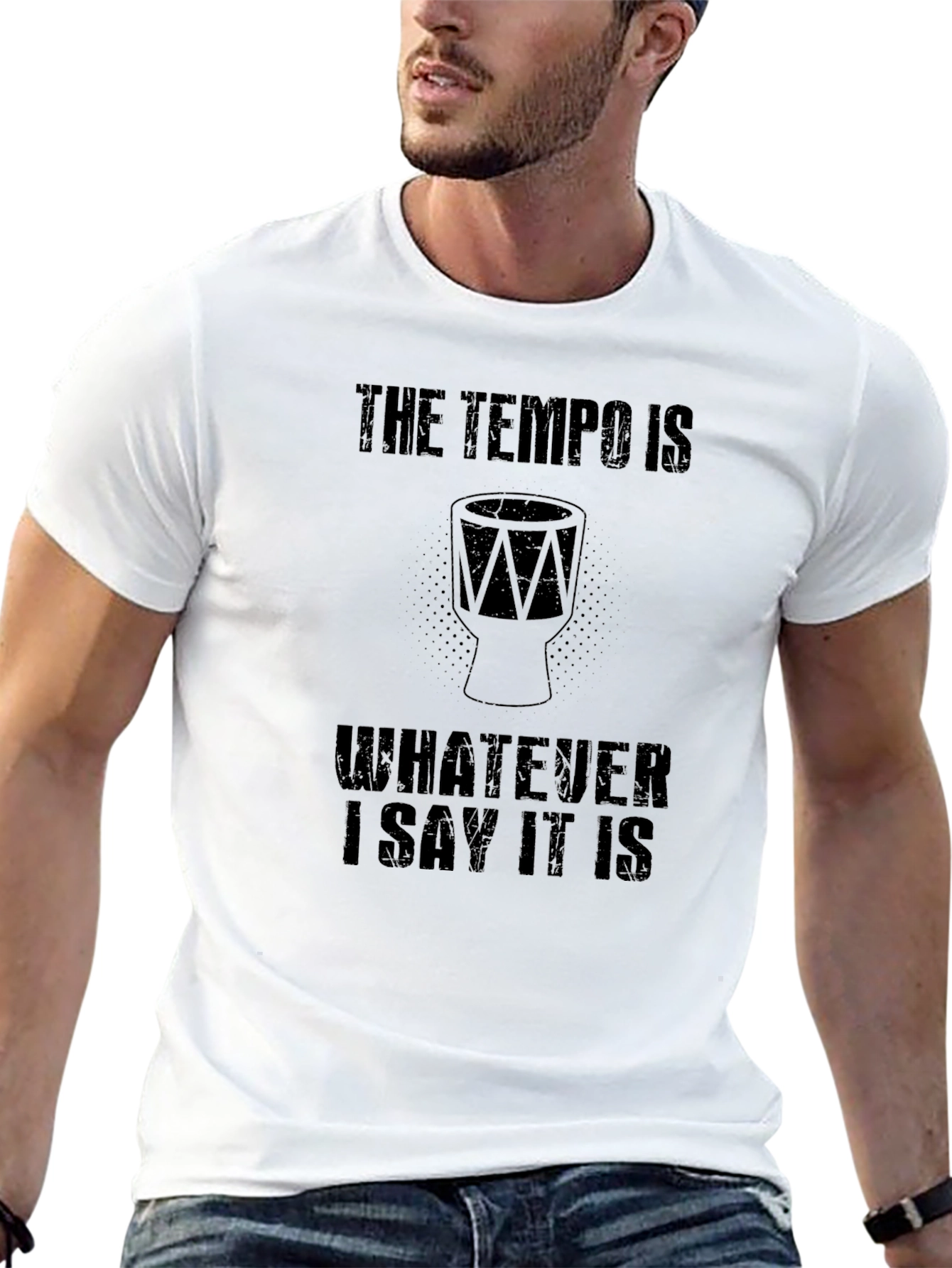 Tempo Drummer T-Shirt - Music Lover Tee