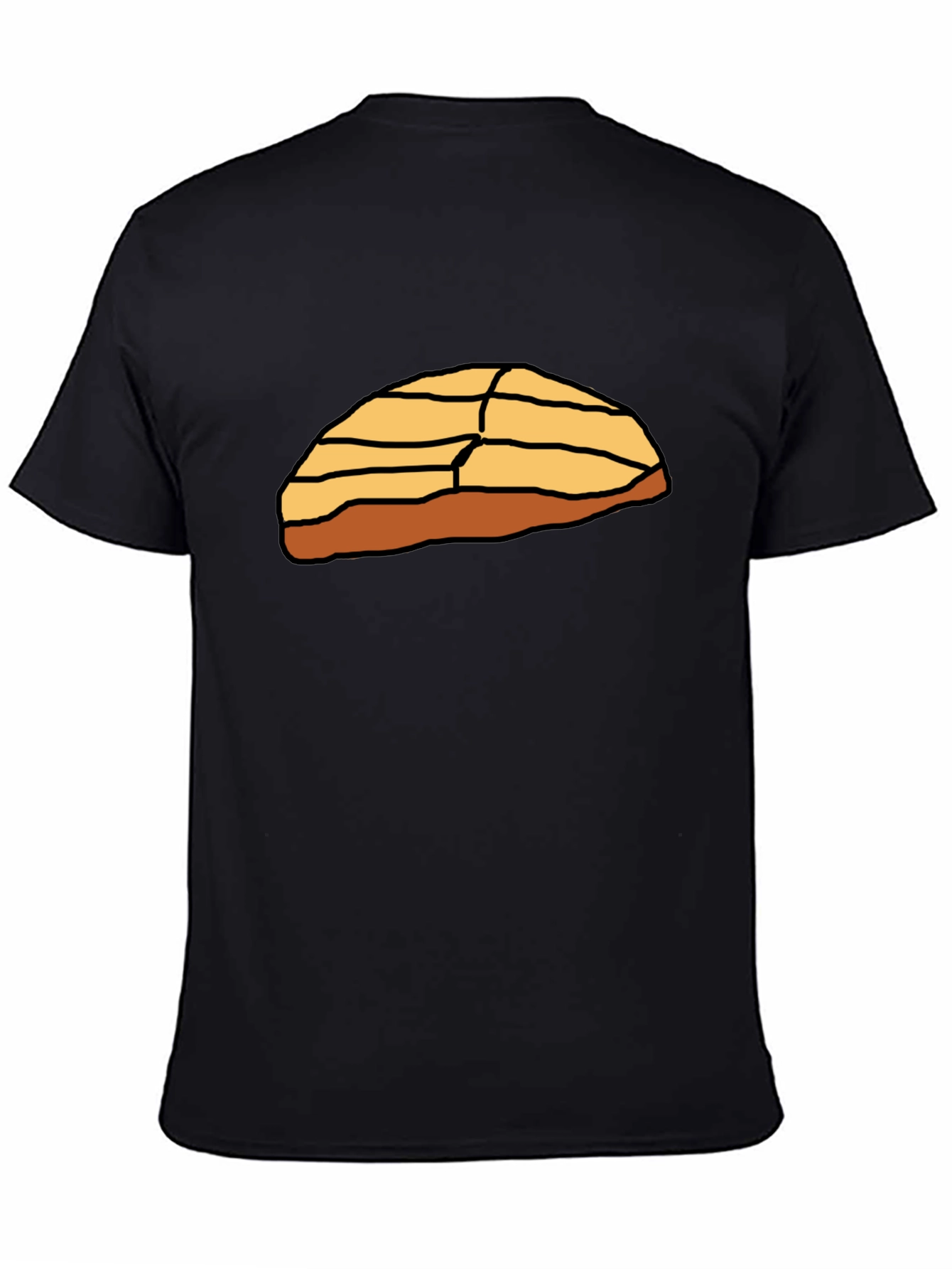 Concha Bread Graphic T-Shirt - Black