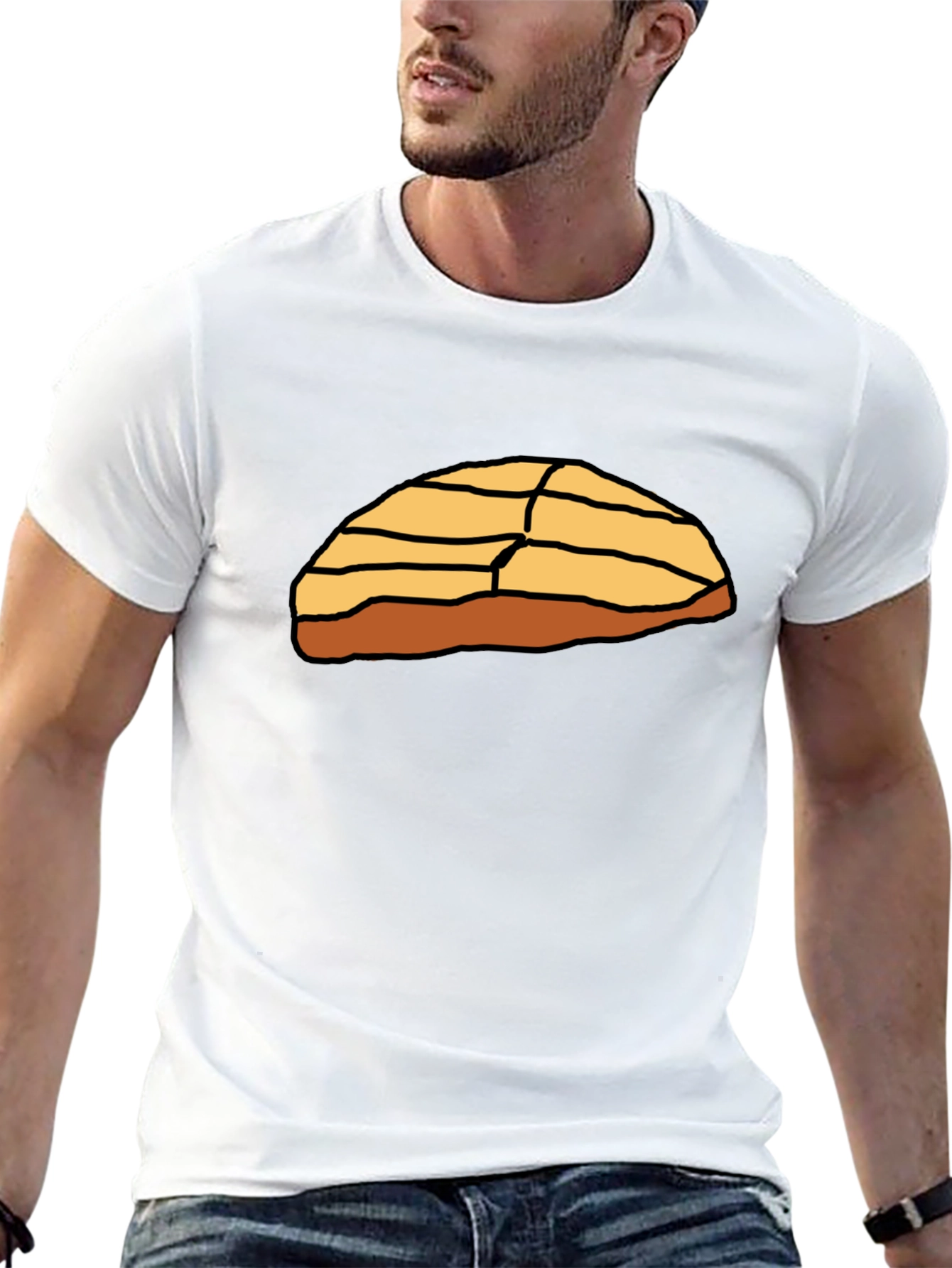 Concha Bread Graphic T-Shirt - Black