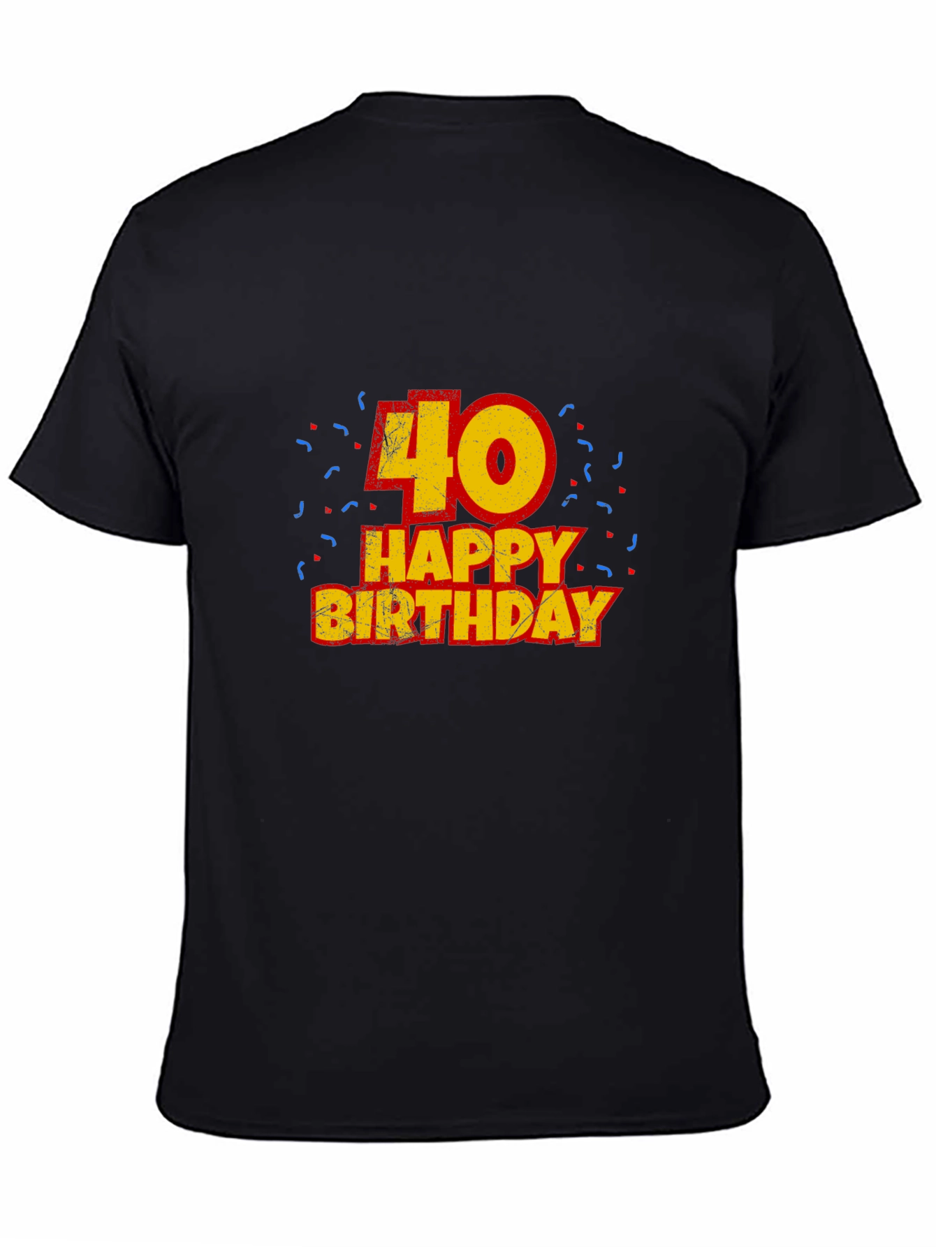 Mens 40th Birthday T-Shirt - Black