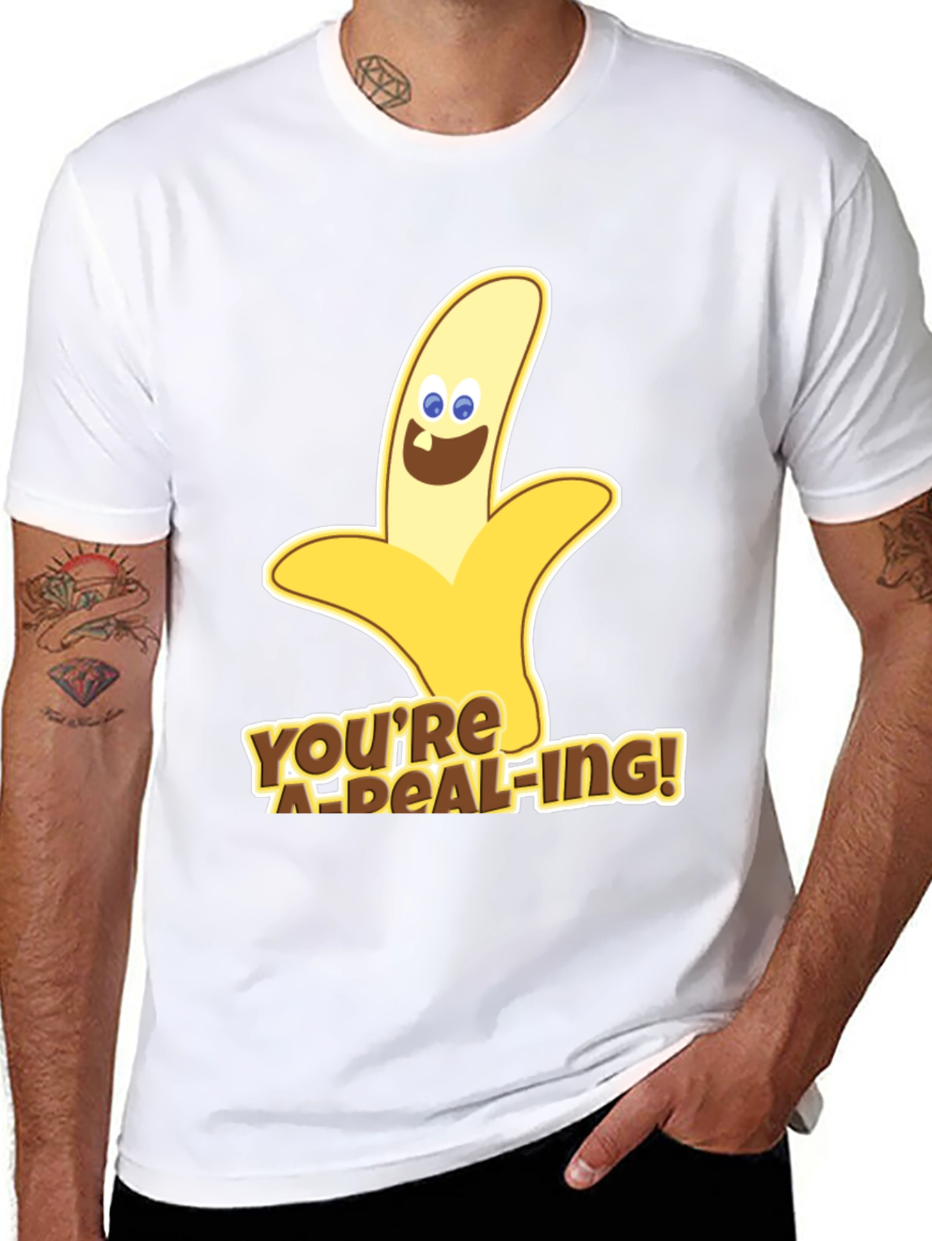 Funny Banana Pun T-Shirt - Youre A-Peel-Ing!