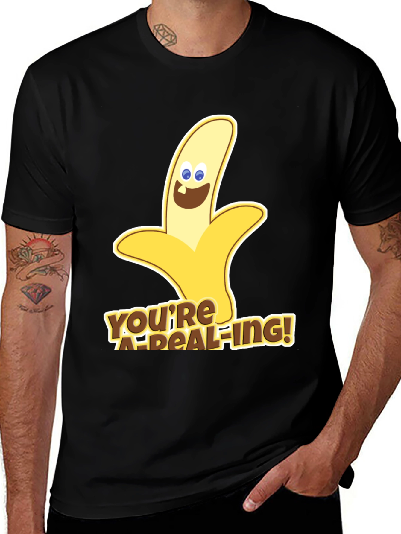 Funny Banana Pun T-Shirt - Youre A-Peel-Ing!