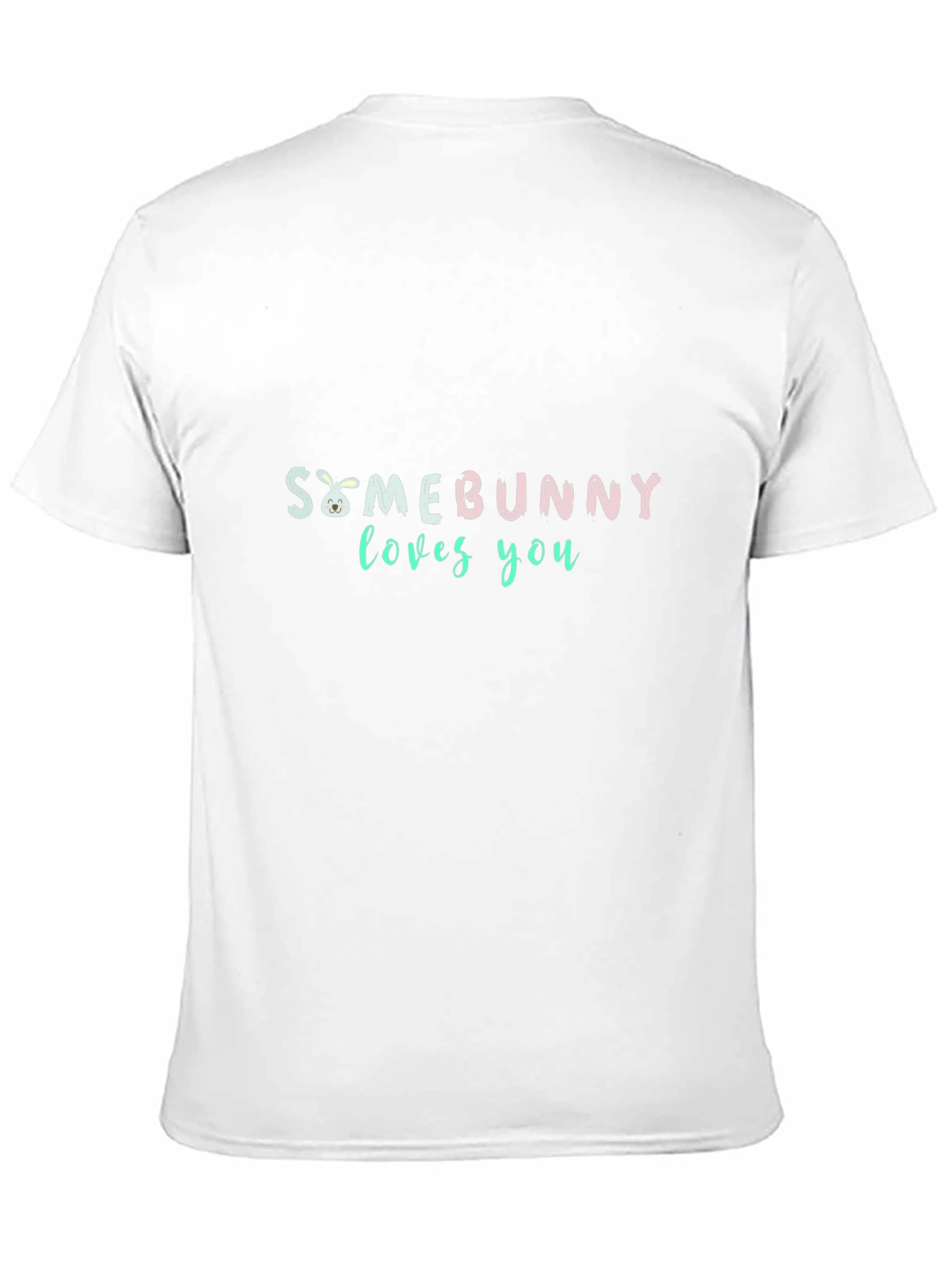 Somebunny Loves You T-Shirt - Black Easter Gift