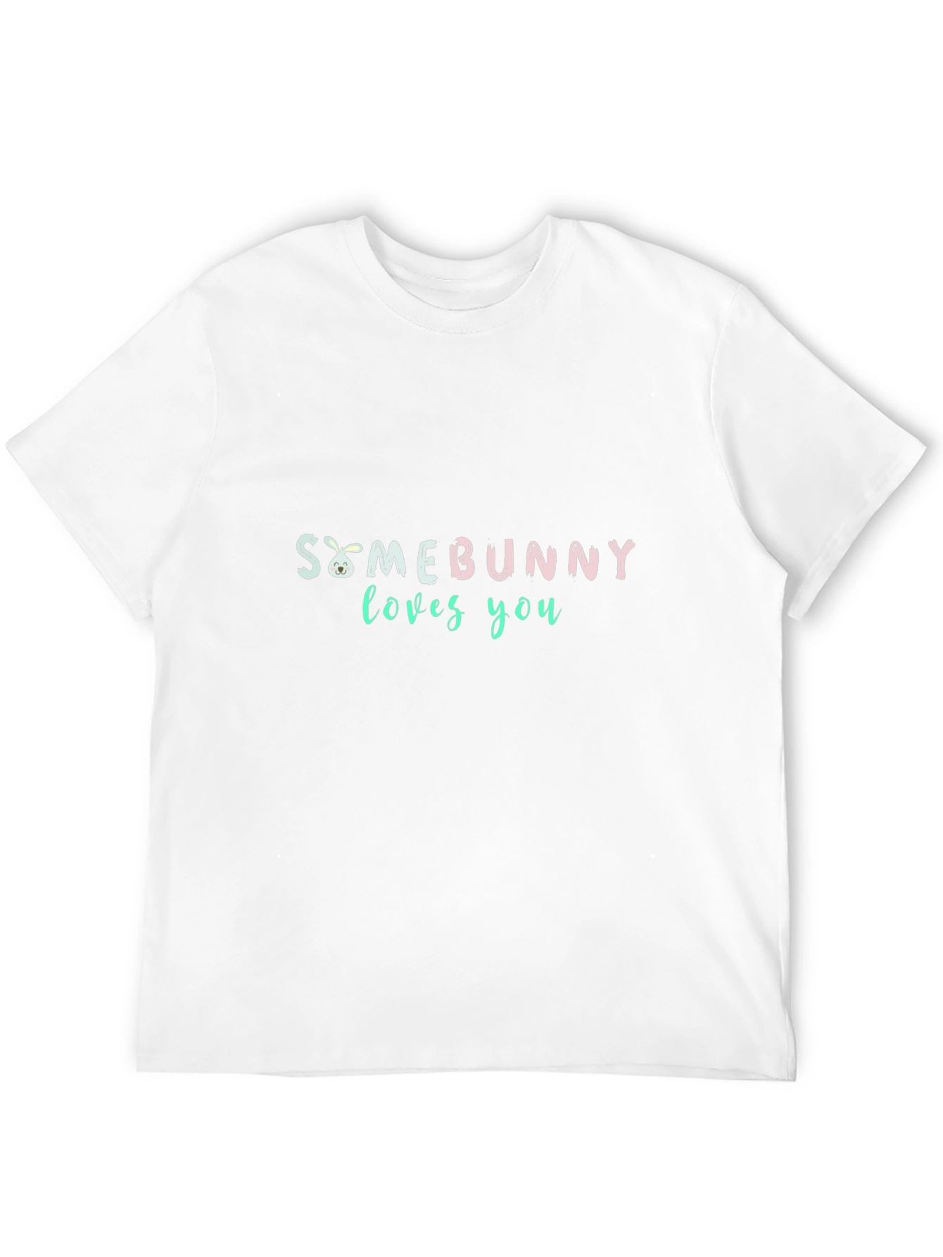 Somebunny Loves You T-Shirt - Black Easter Gift