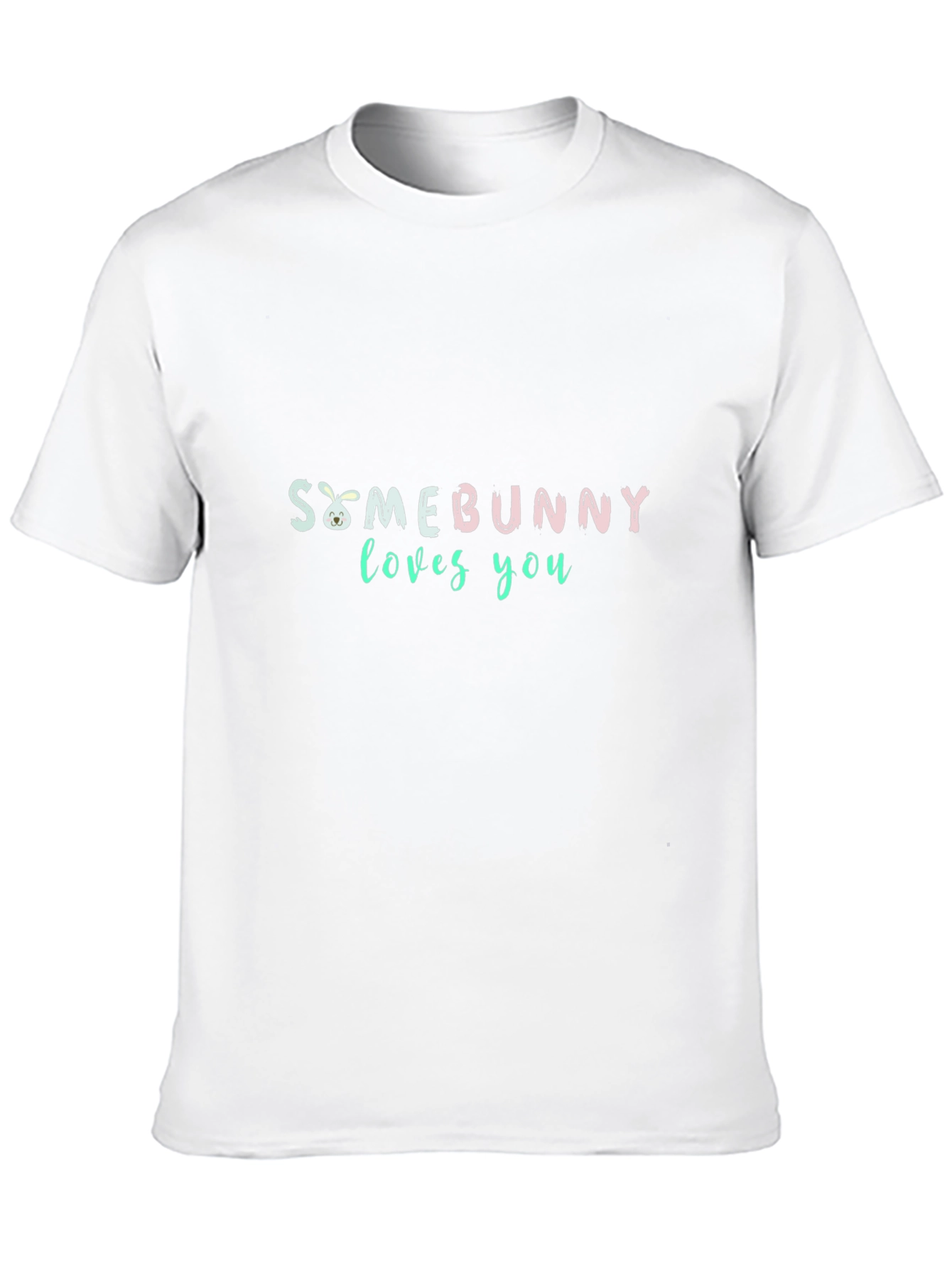 Somebunny Loves You T-Shirt - Black Easter Gift