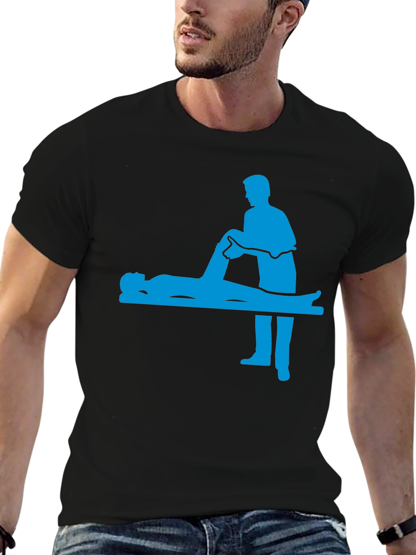 Chiropractor Graphic T-Shirt - Black Cotton Tee