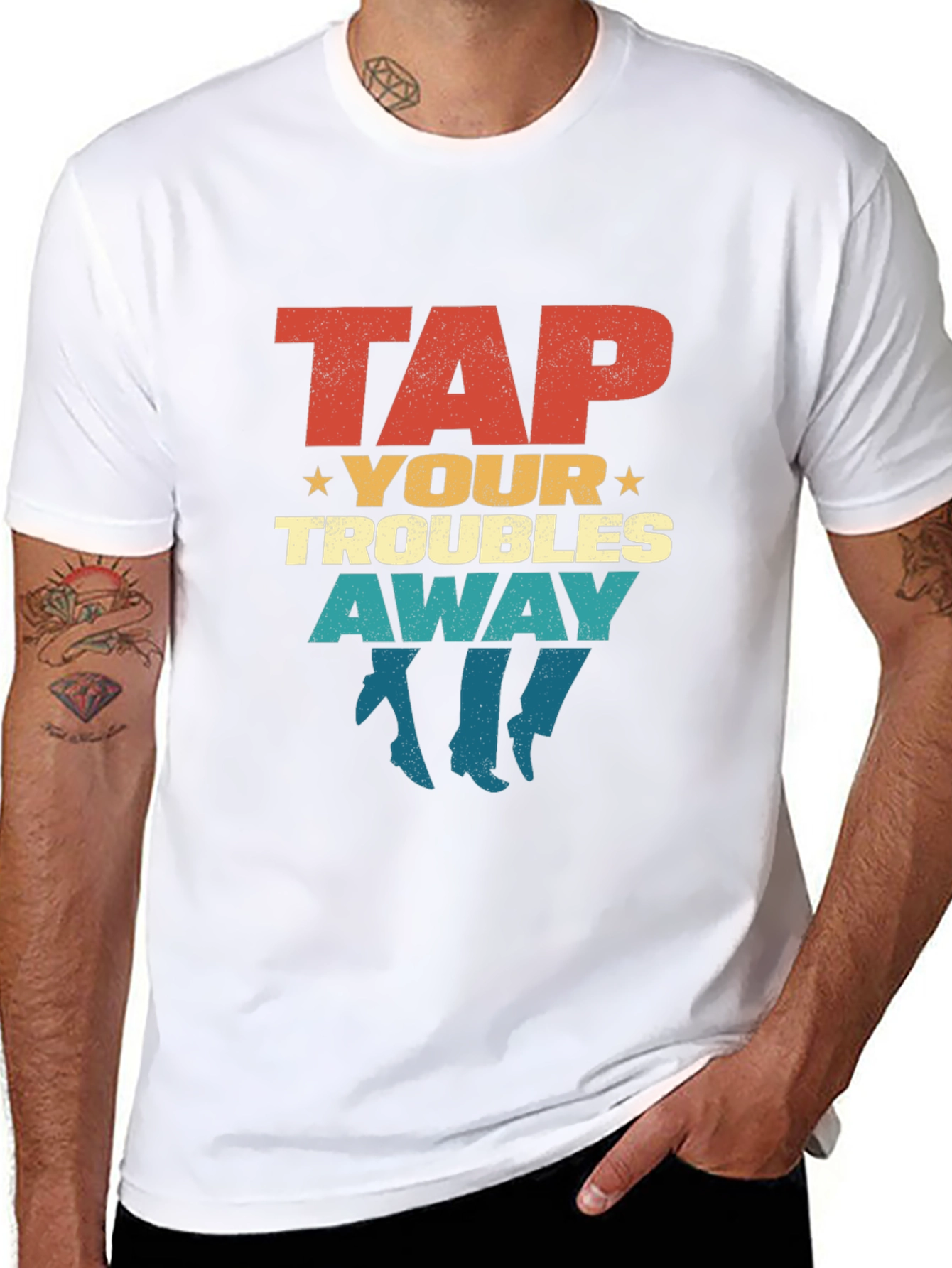 Retro Tap Your Troubles Away Graphic T-Shirt