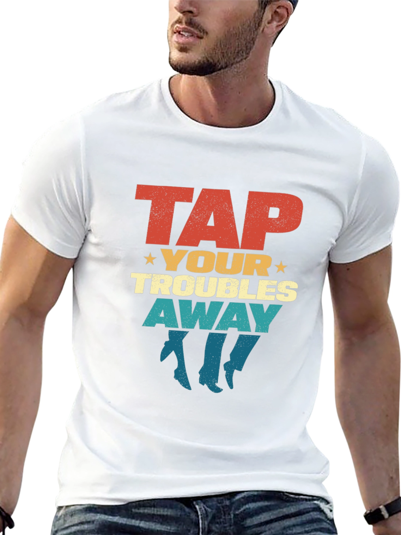 Retro Tap Your Troubles Away Graphic T-Shirt