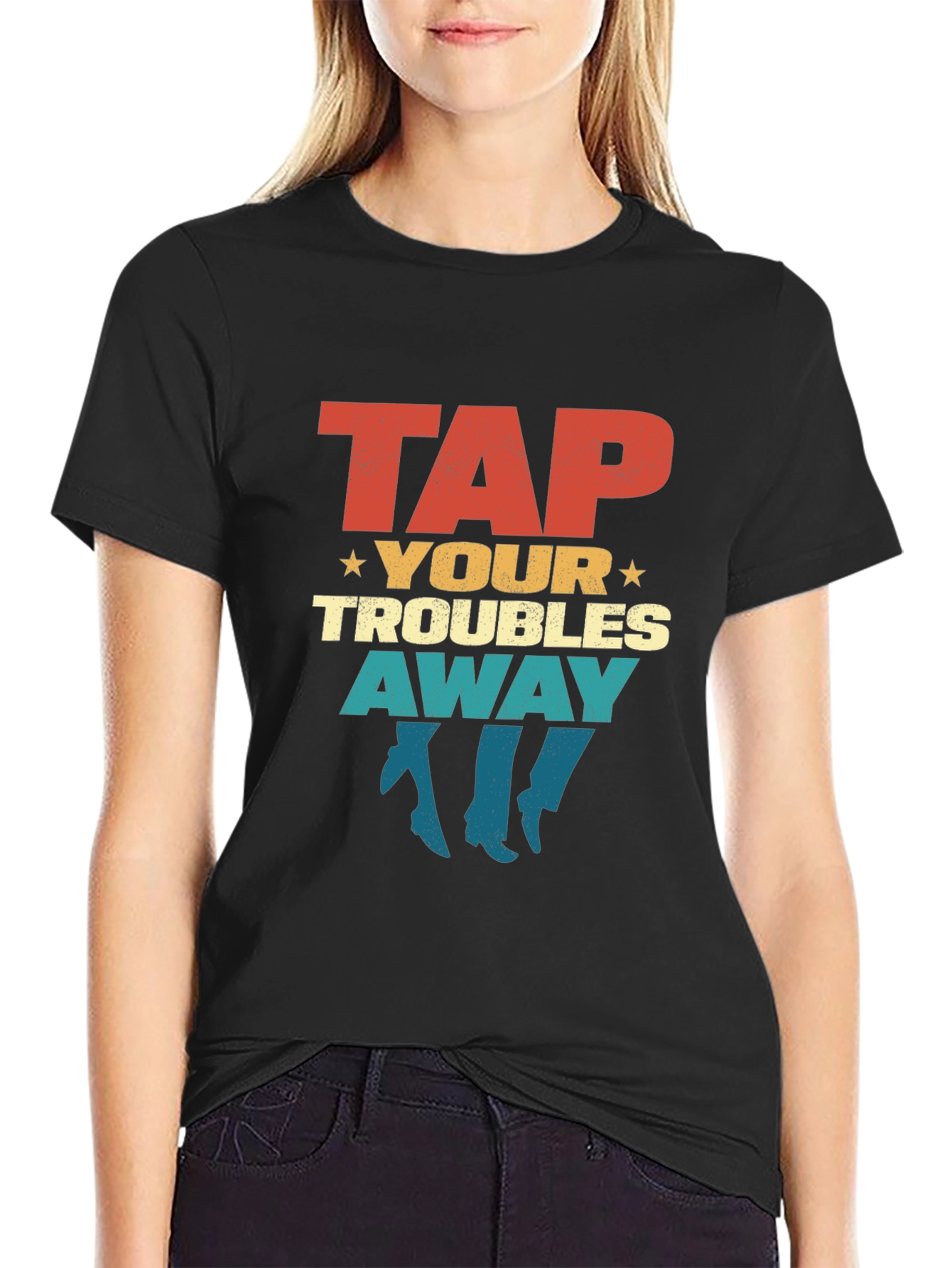 Retro Tap Your Troubles Away Graphic T-Shirt
