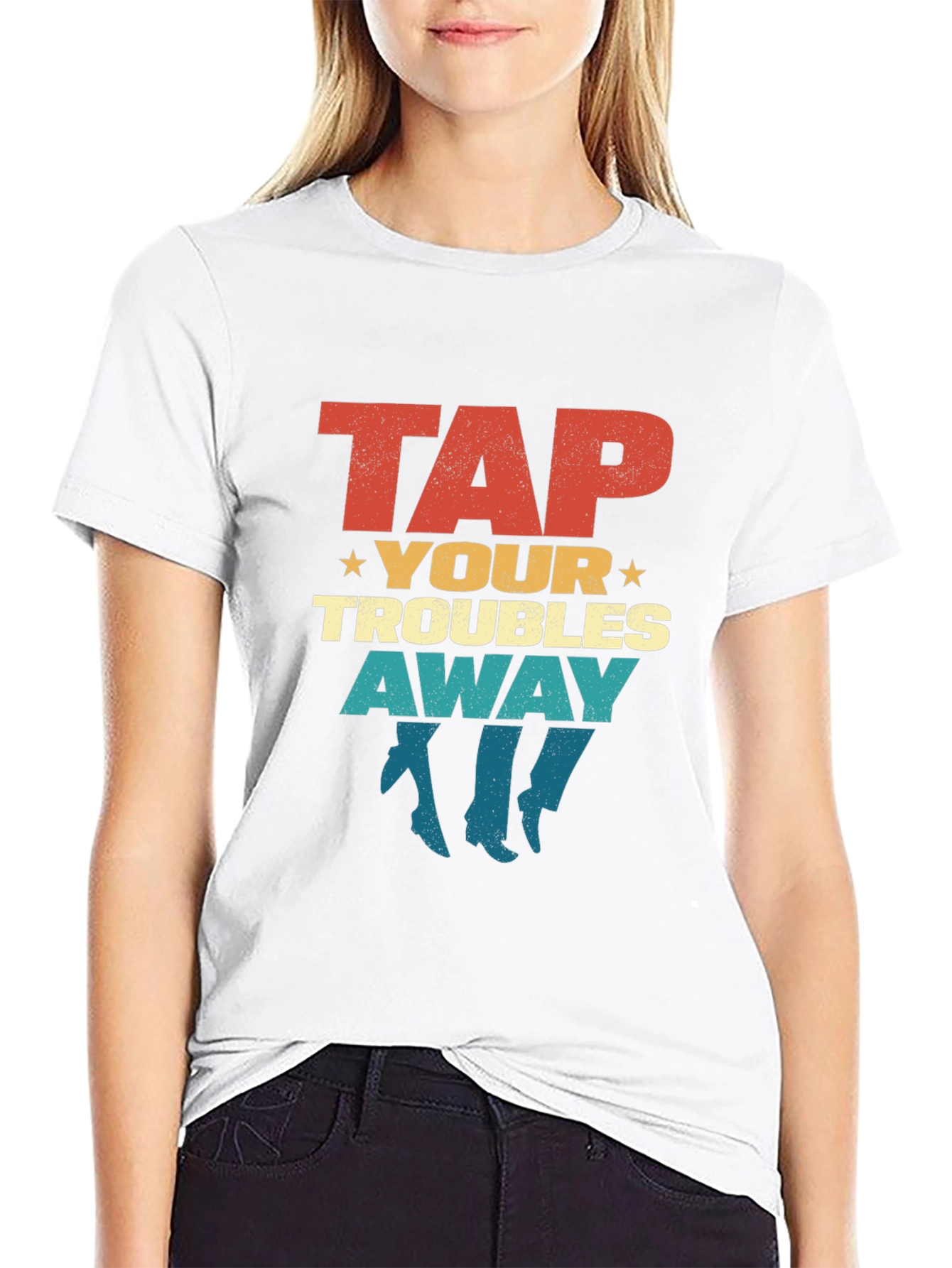 Retro Tap Your Troubles Away Graphic T-Shirt