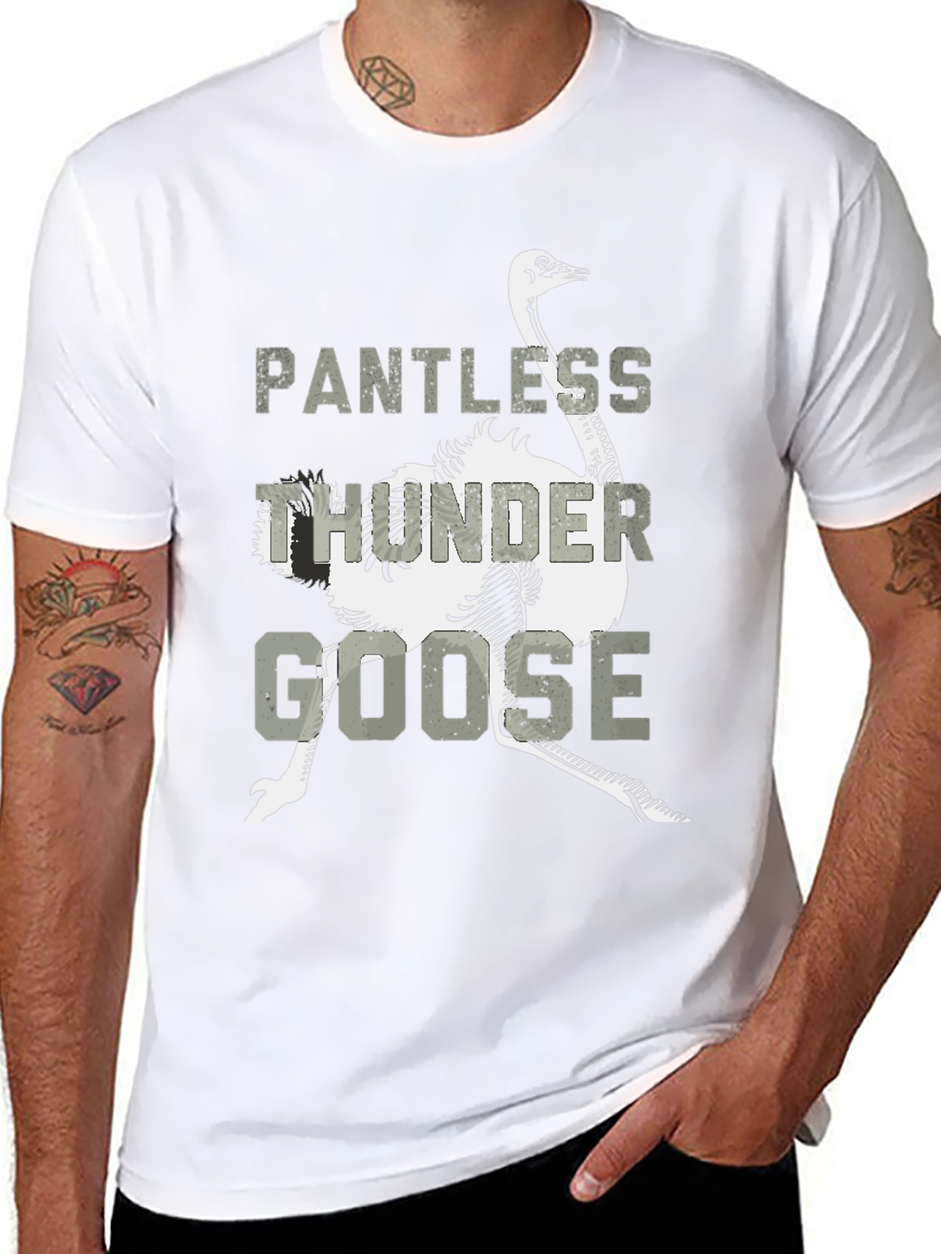Pantless Thunder Goose Graphic T-Shirt