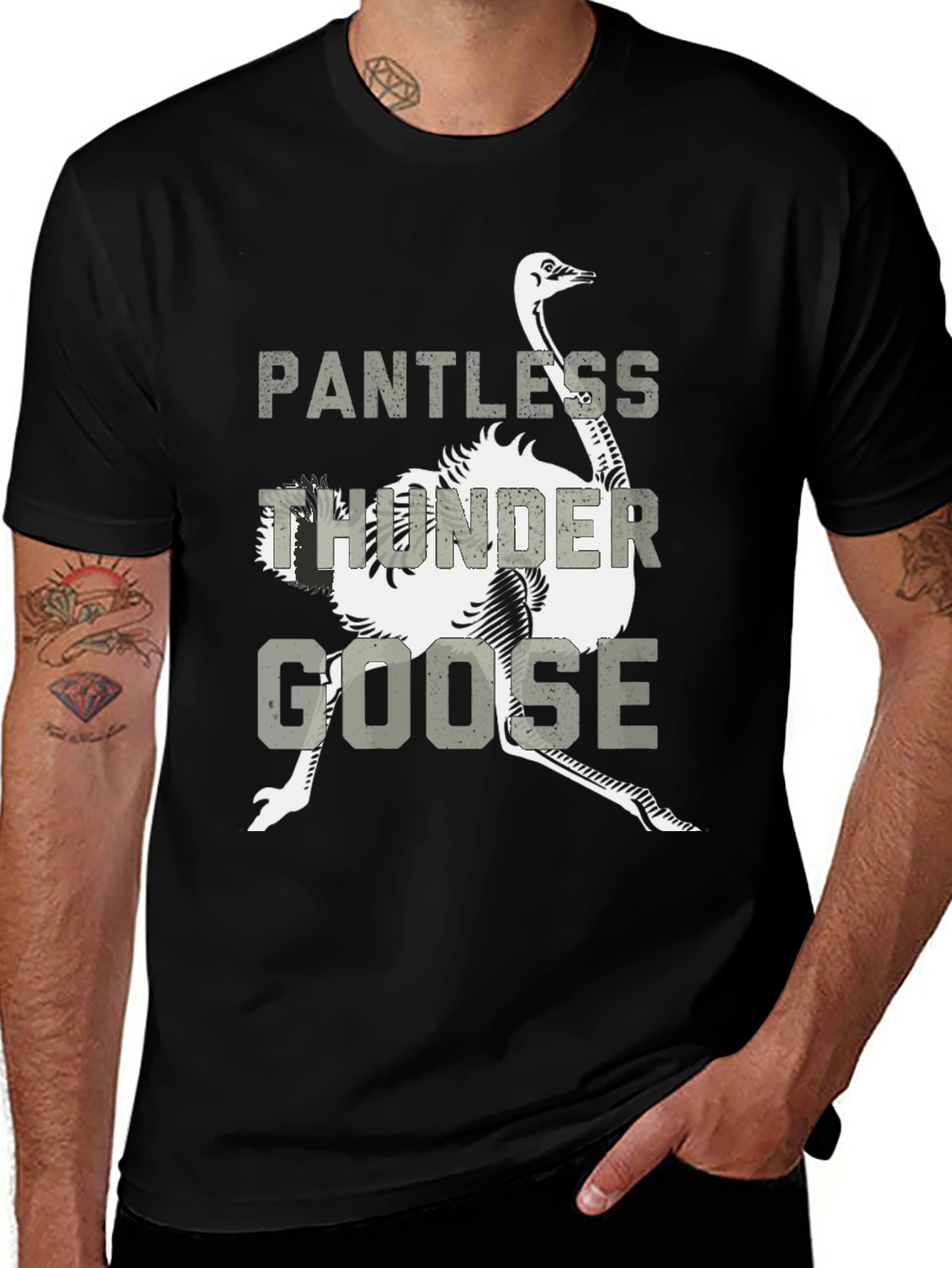 Pantless Thunder Goose Graphic T-Shirt