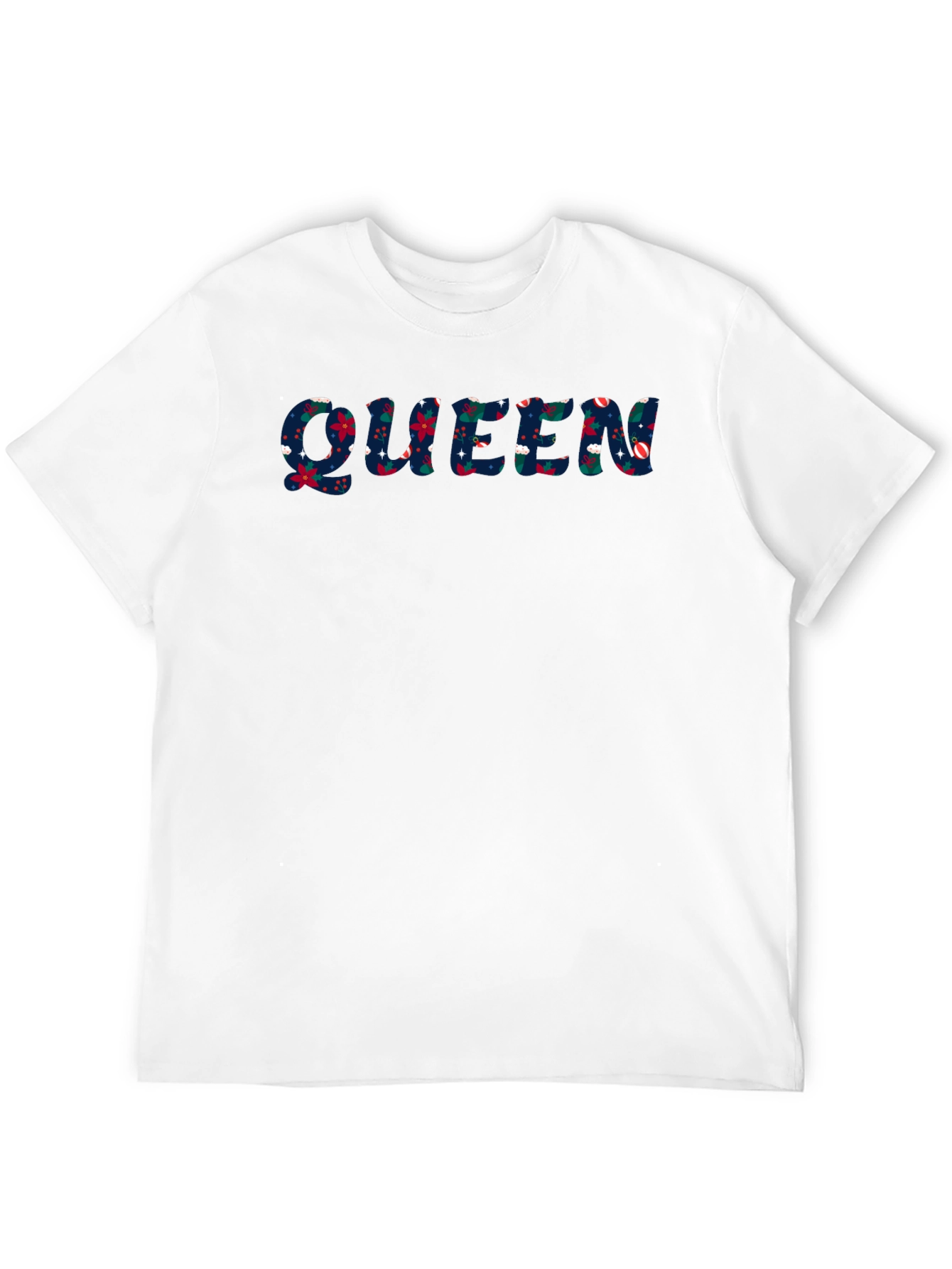 Floral Queen Graphic Black T-Shirt
