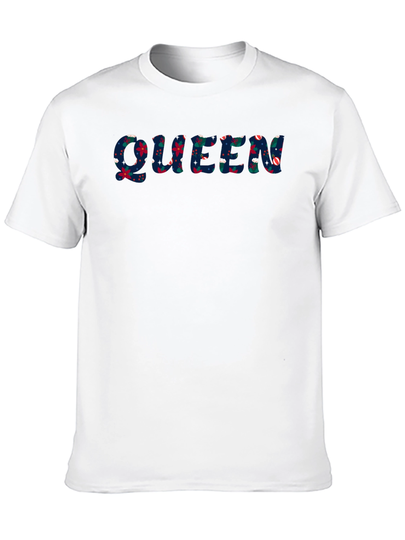 Floral Queen Graphic Black T-Shirt