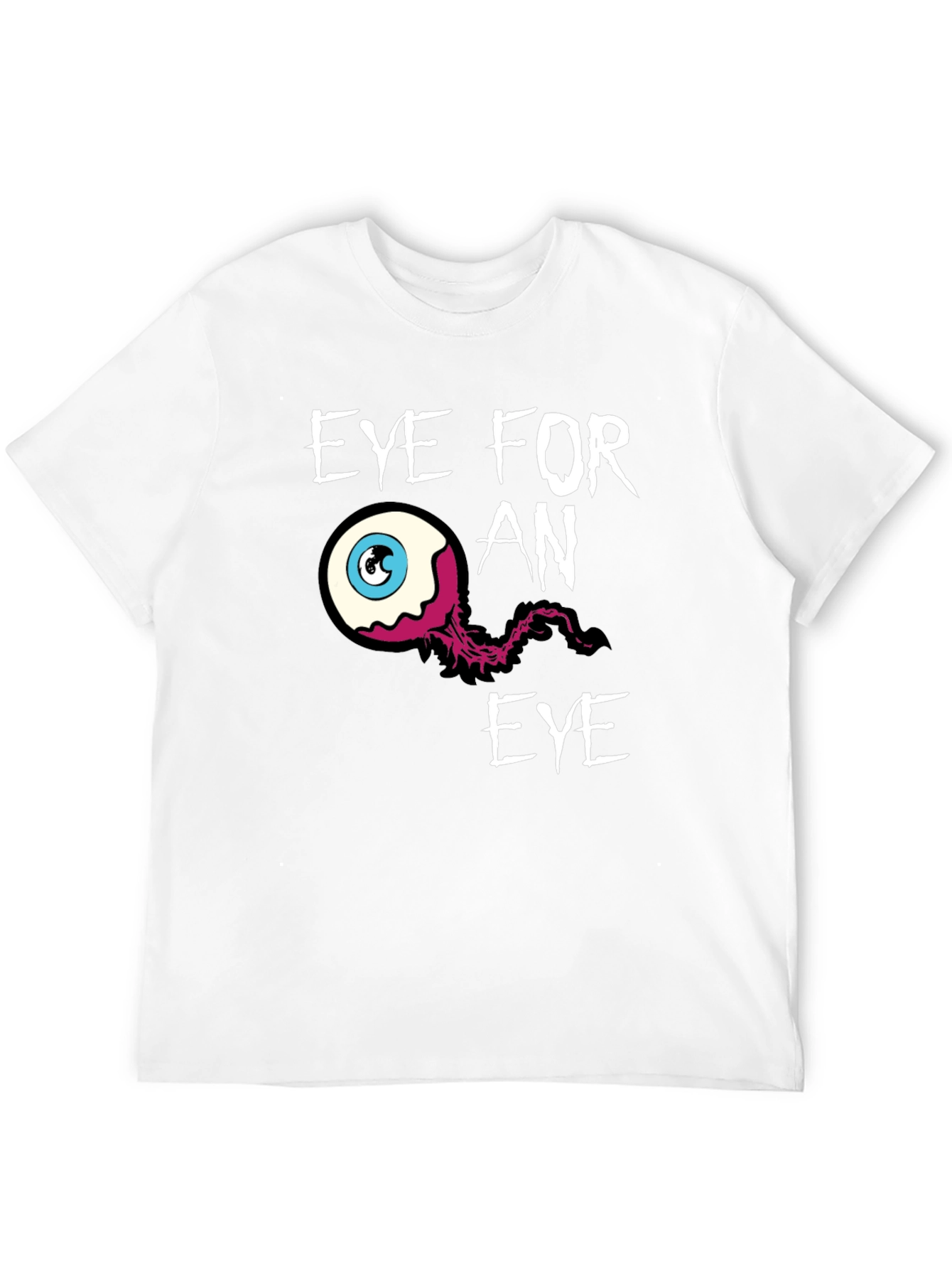 Eye for an Eye Graphic Print Black T-Shirt