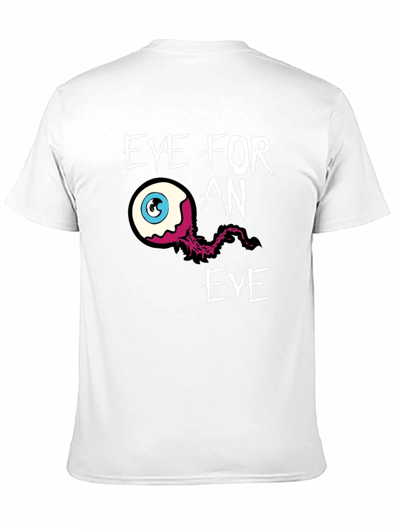 Eye for an Eye Graphic Print Black T-Shirt