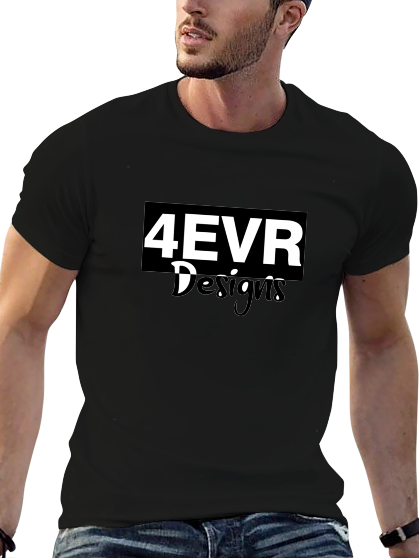 4EVR Design Black T-Shirt