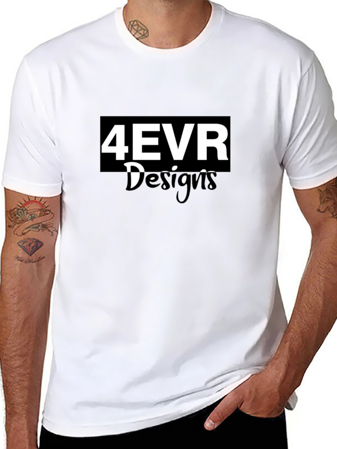 4EVR Design Black T-Shirt