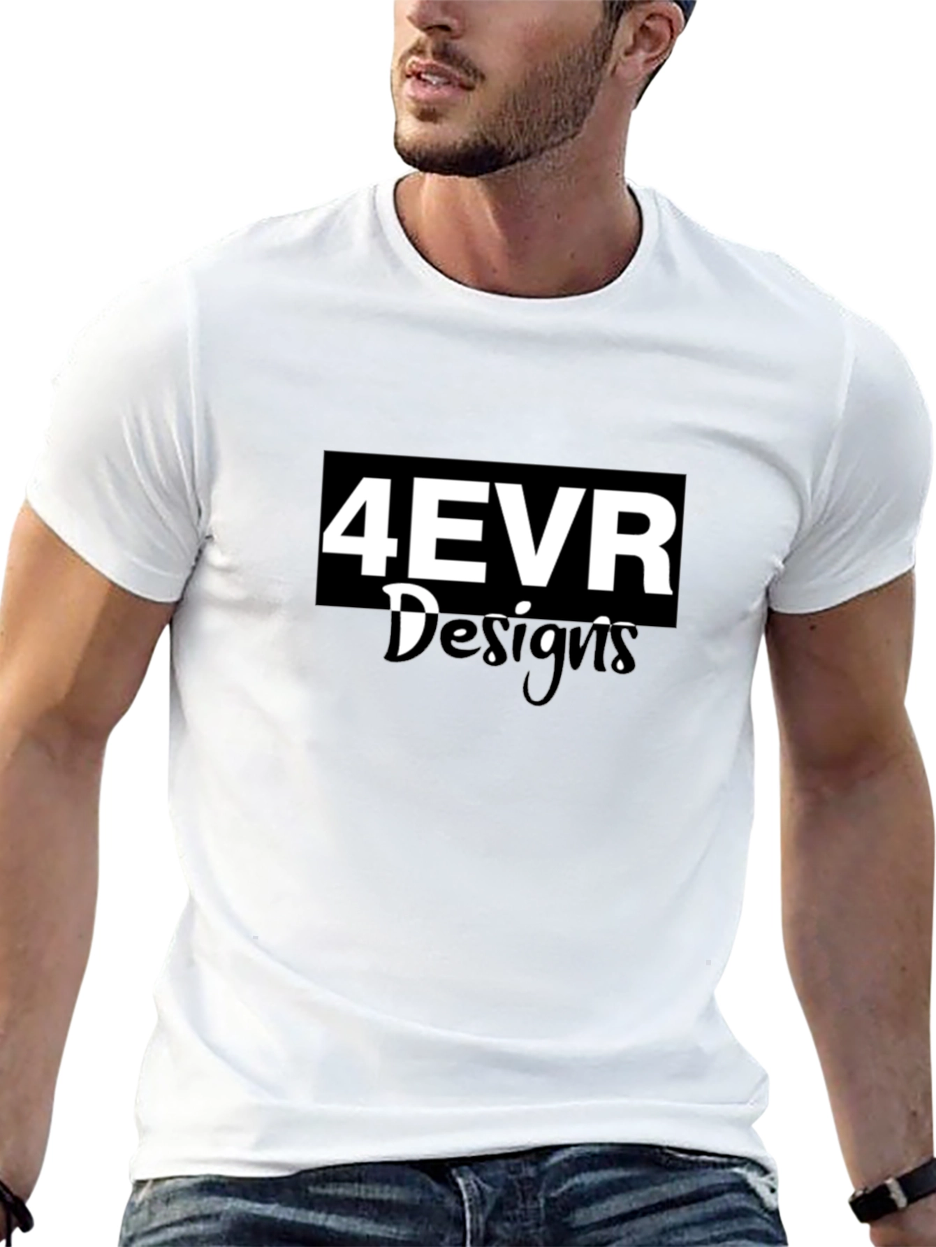 4EVR Design Black T-Shirt