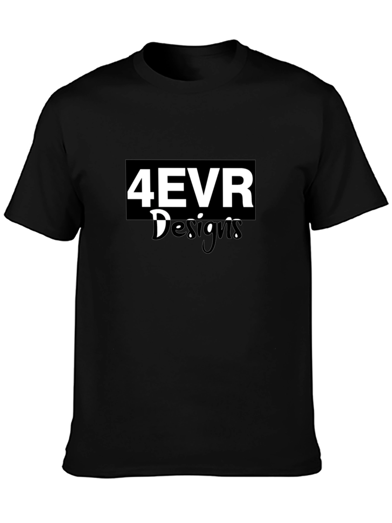 4EVR Design Black T-Shirt