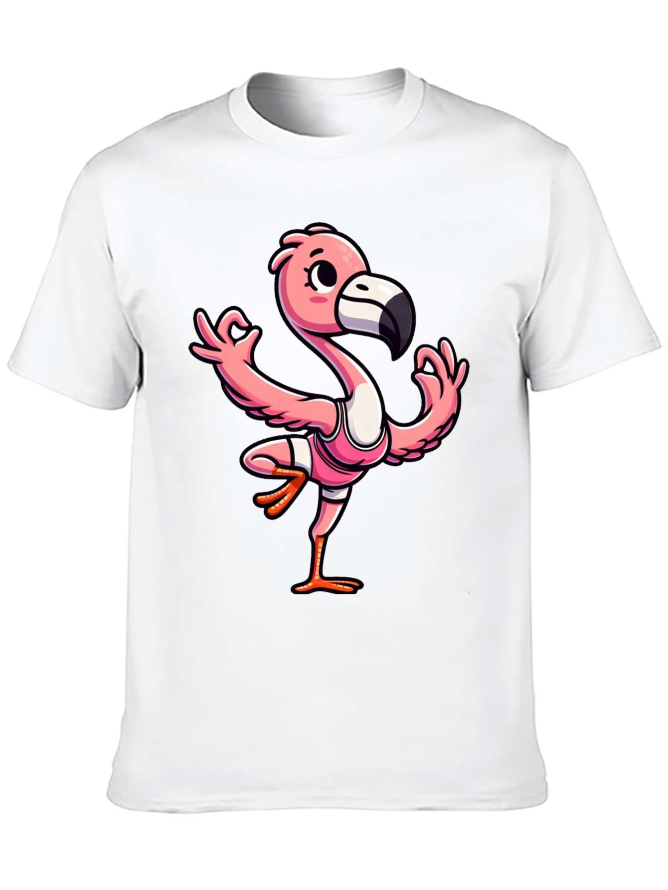 Yoga Flamingo Graphic Tee - Mens Black T-Shirt