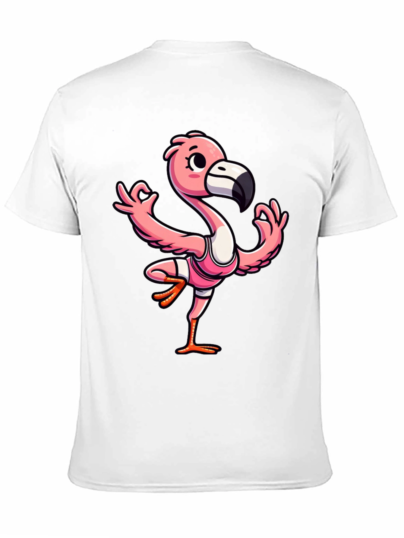 Yoga Flamingo Graphic Tee - Mens Black T-Shirt