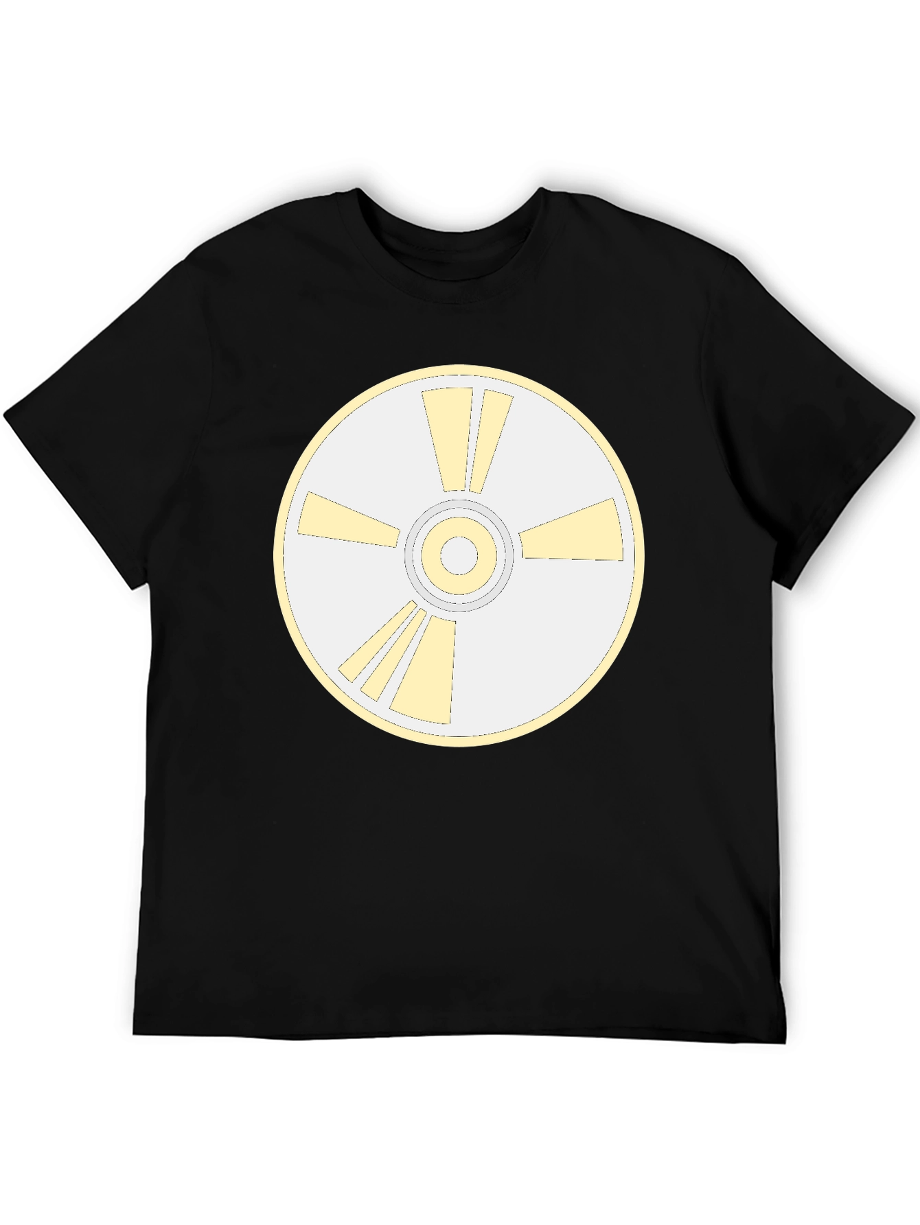 Retro Disc Graphic Tee - Black