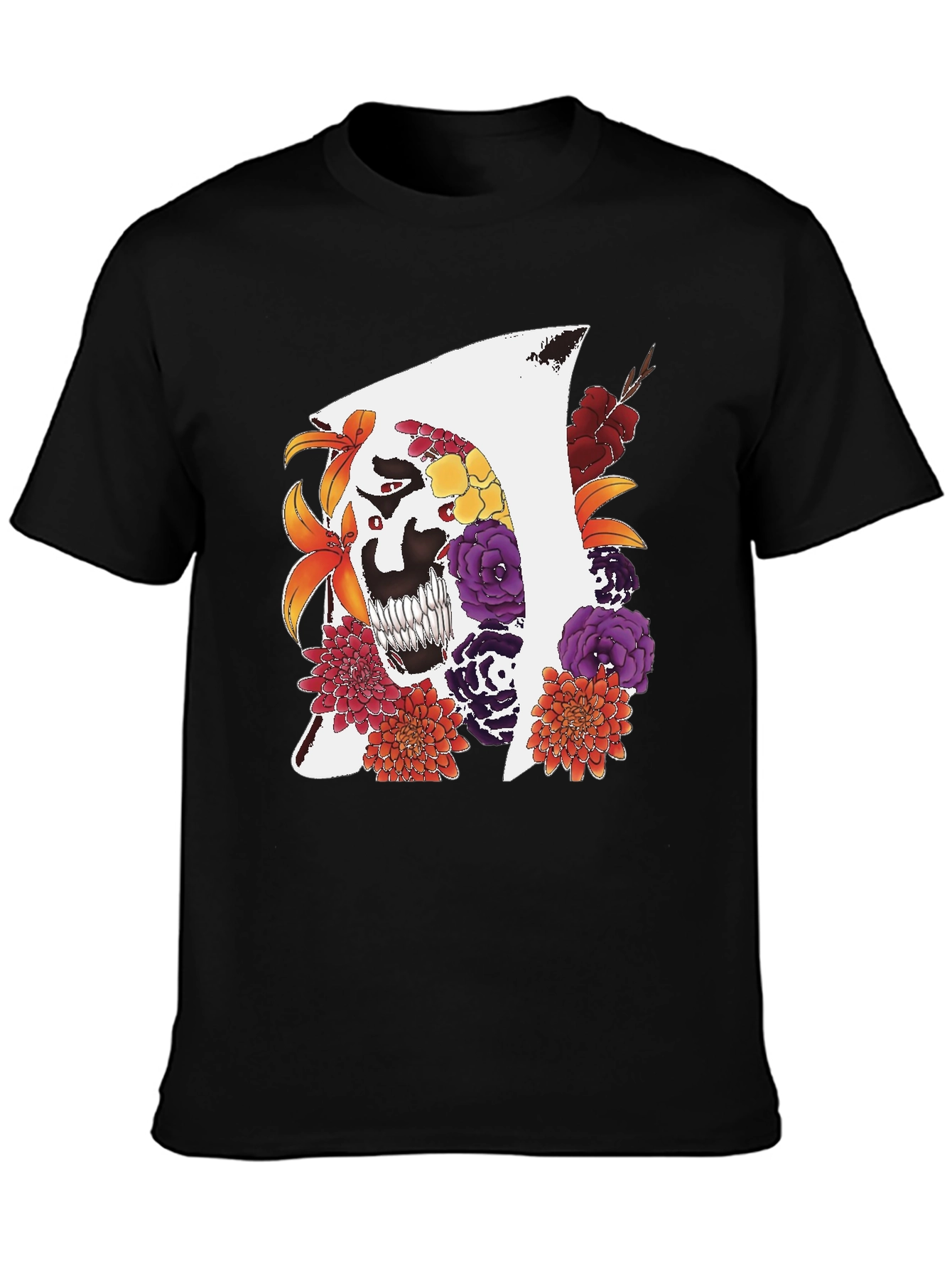 Floral Grim Reaper T-Shirt