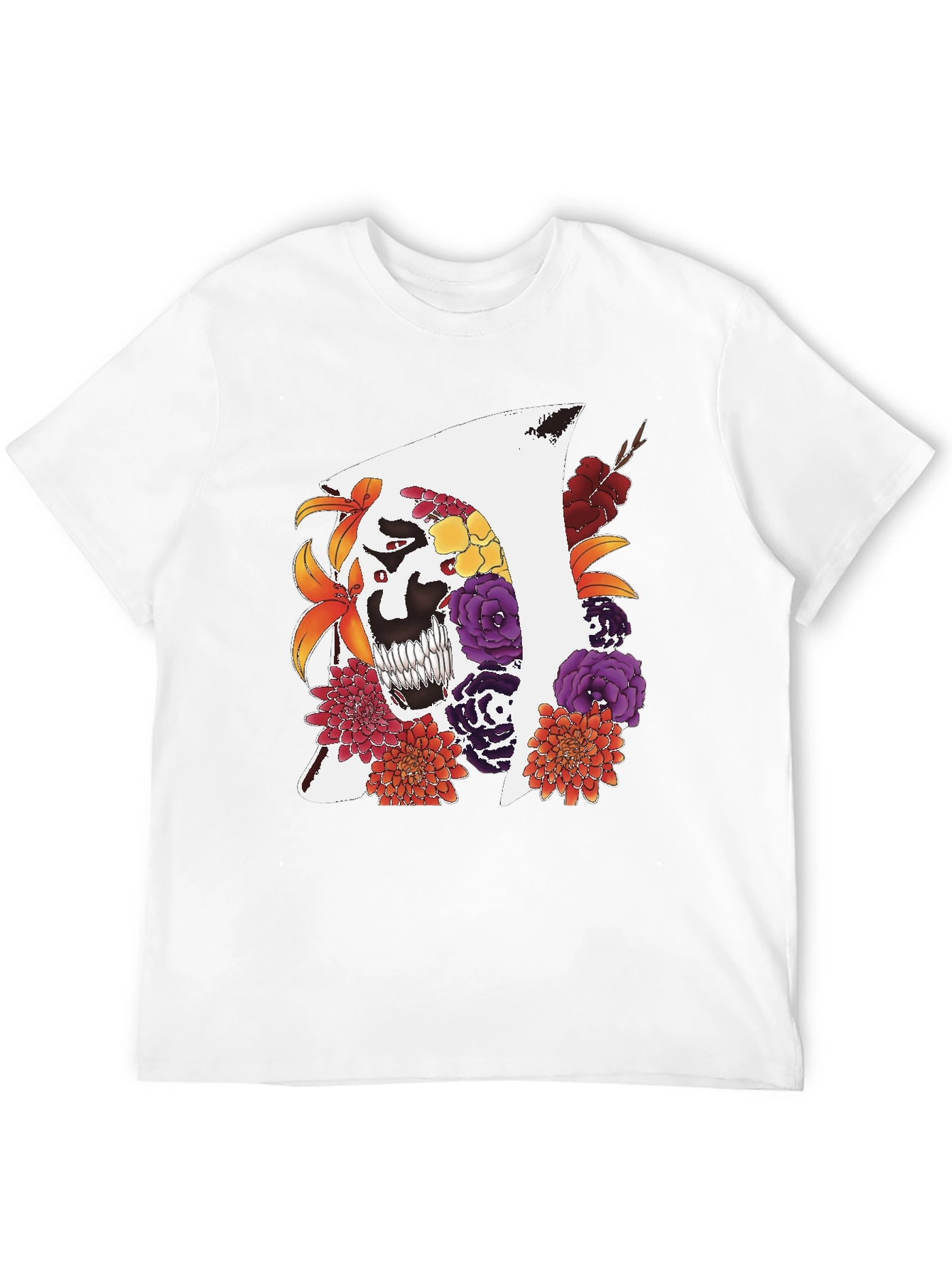 Floral Grim Reaper T-Shirt