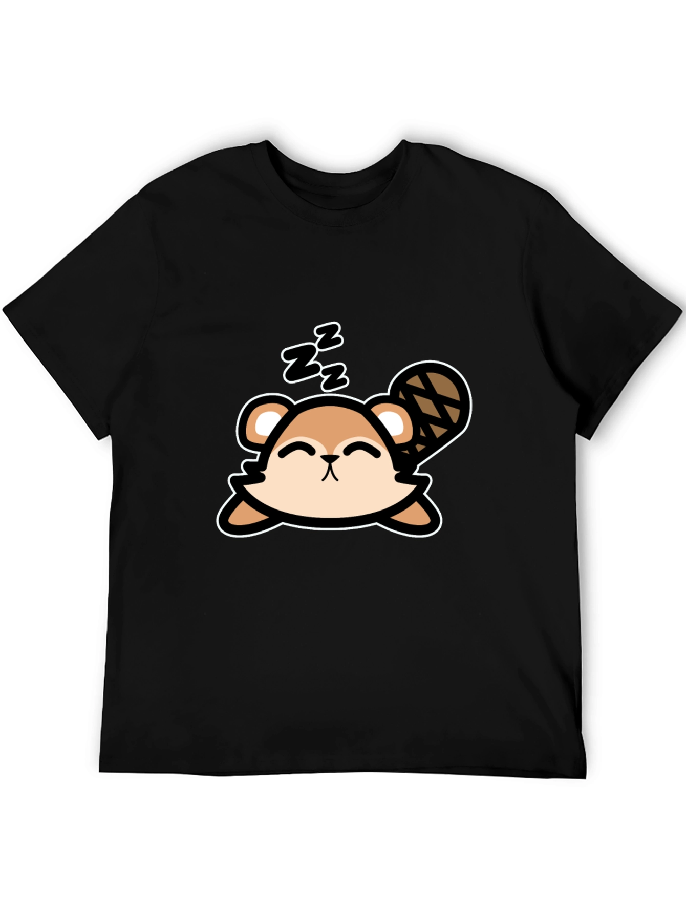 Cute Sleeping Beaver T-Shirt - Soft Cotton Tee
