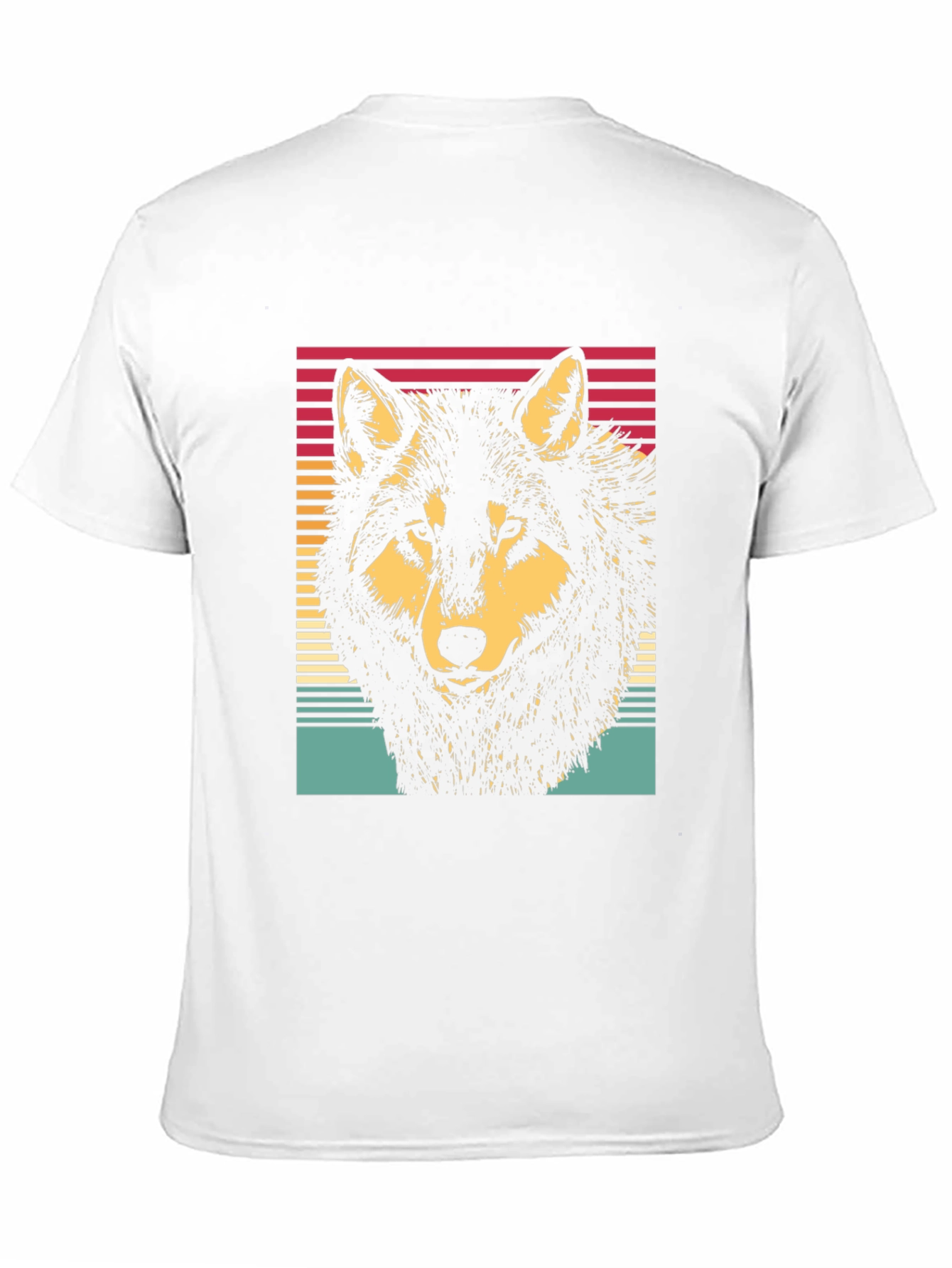 Retro Wolf Graphic Tee - Black