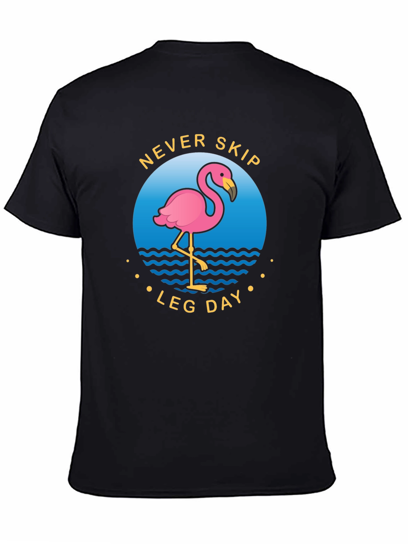 Never Skip Leg Day Flamingo Graphic Tee