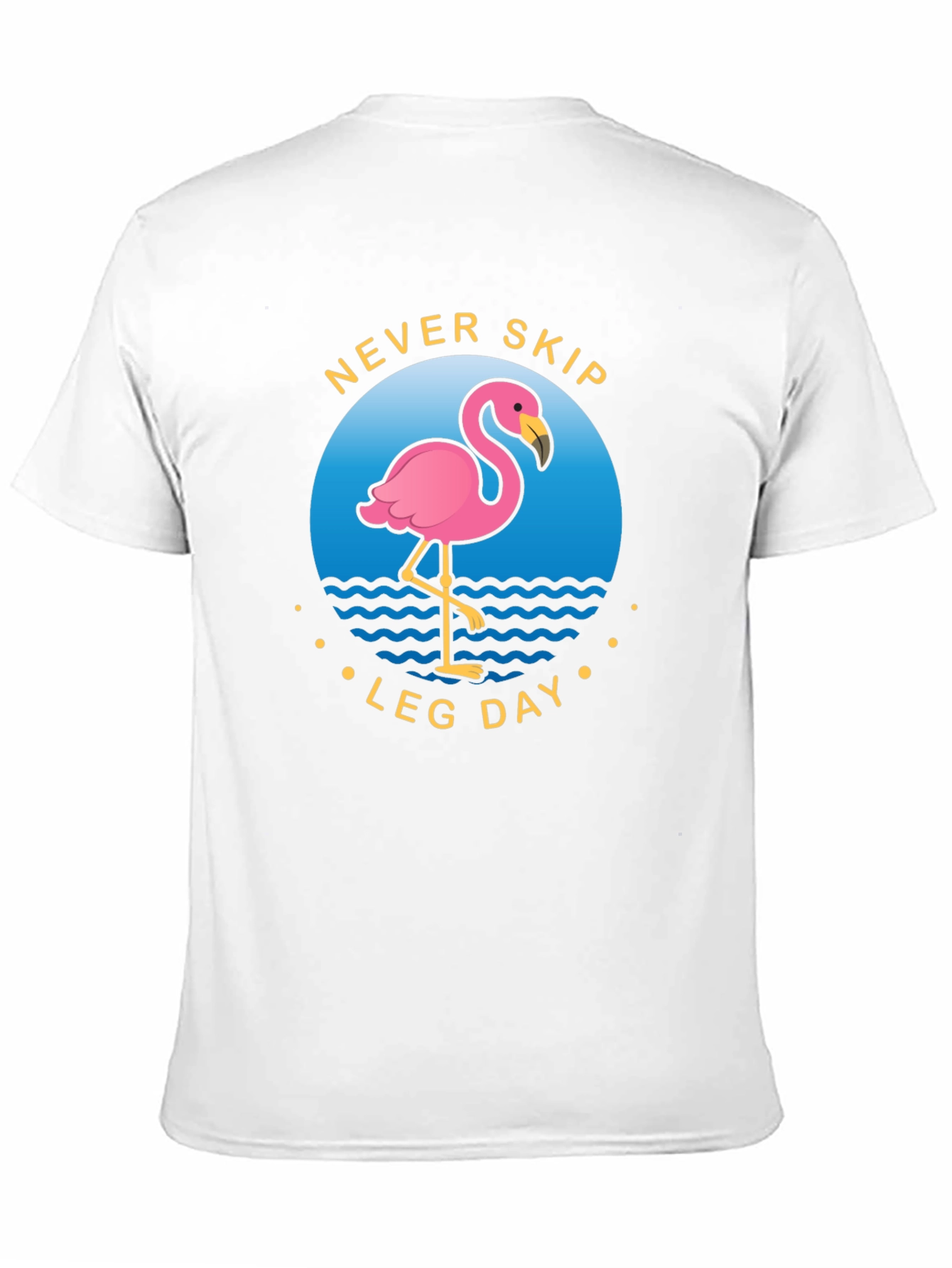 Never Skip Leg Day Flamingo Graphic Tee