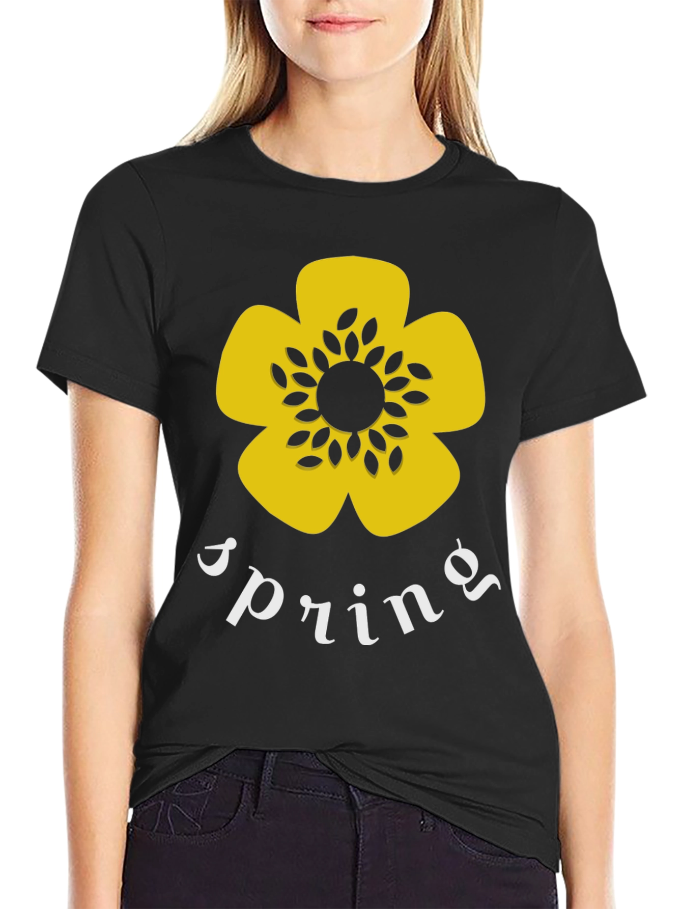 Spring Flower Graphic T-Shirt - Stylish Cotton Tee